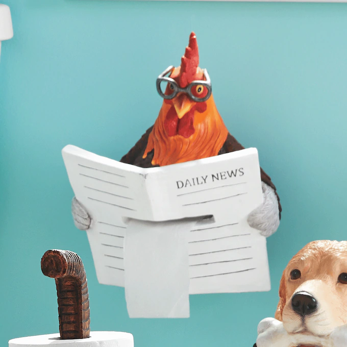 Rooster Toilet Paper Holder