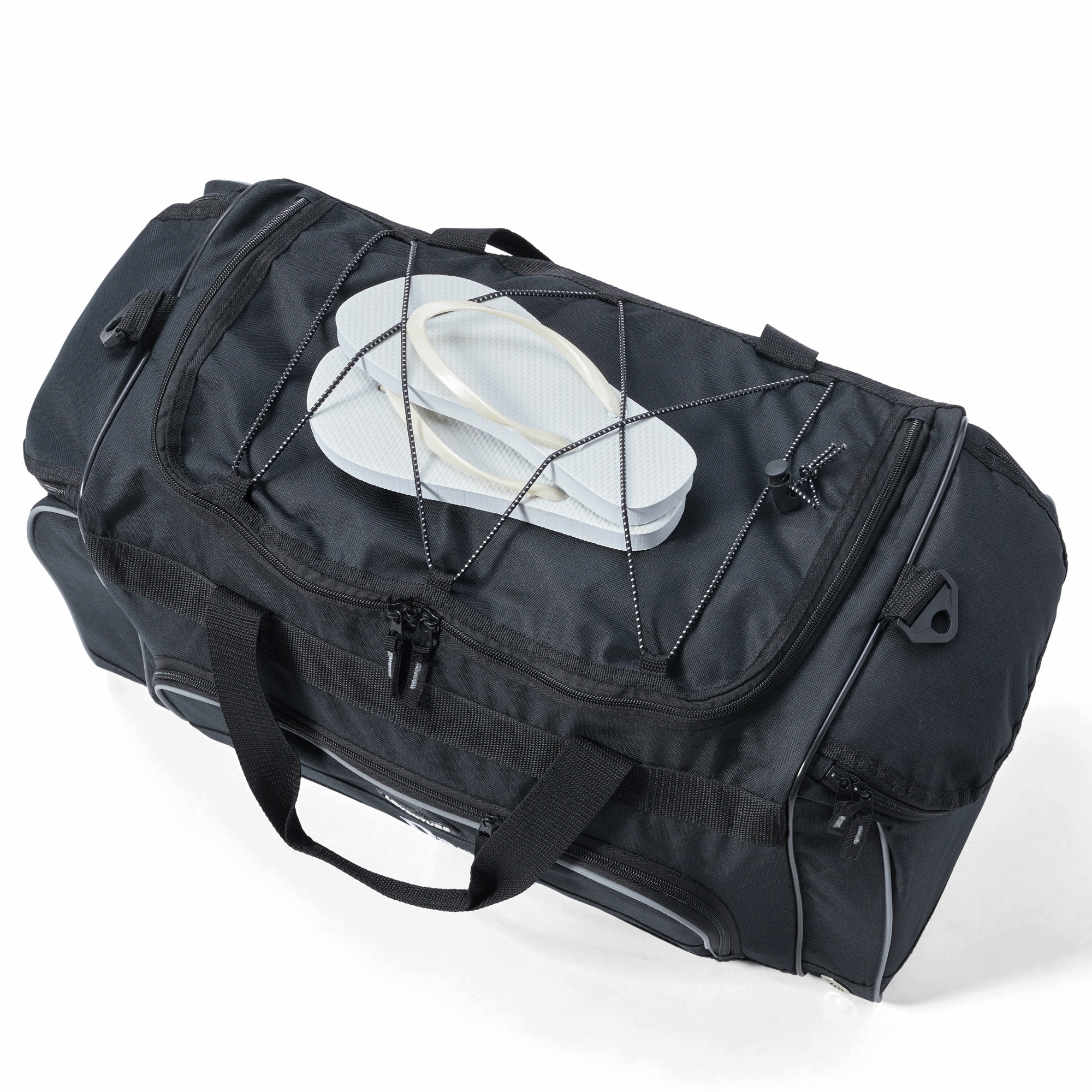 Personalized Duffel Bag with Shoe Pocket and Lockable Zips