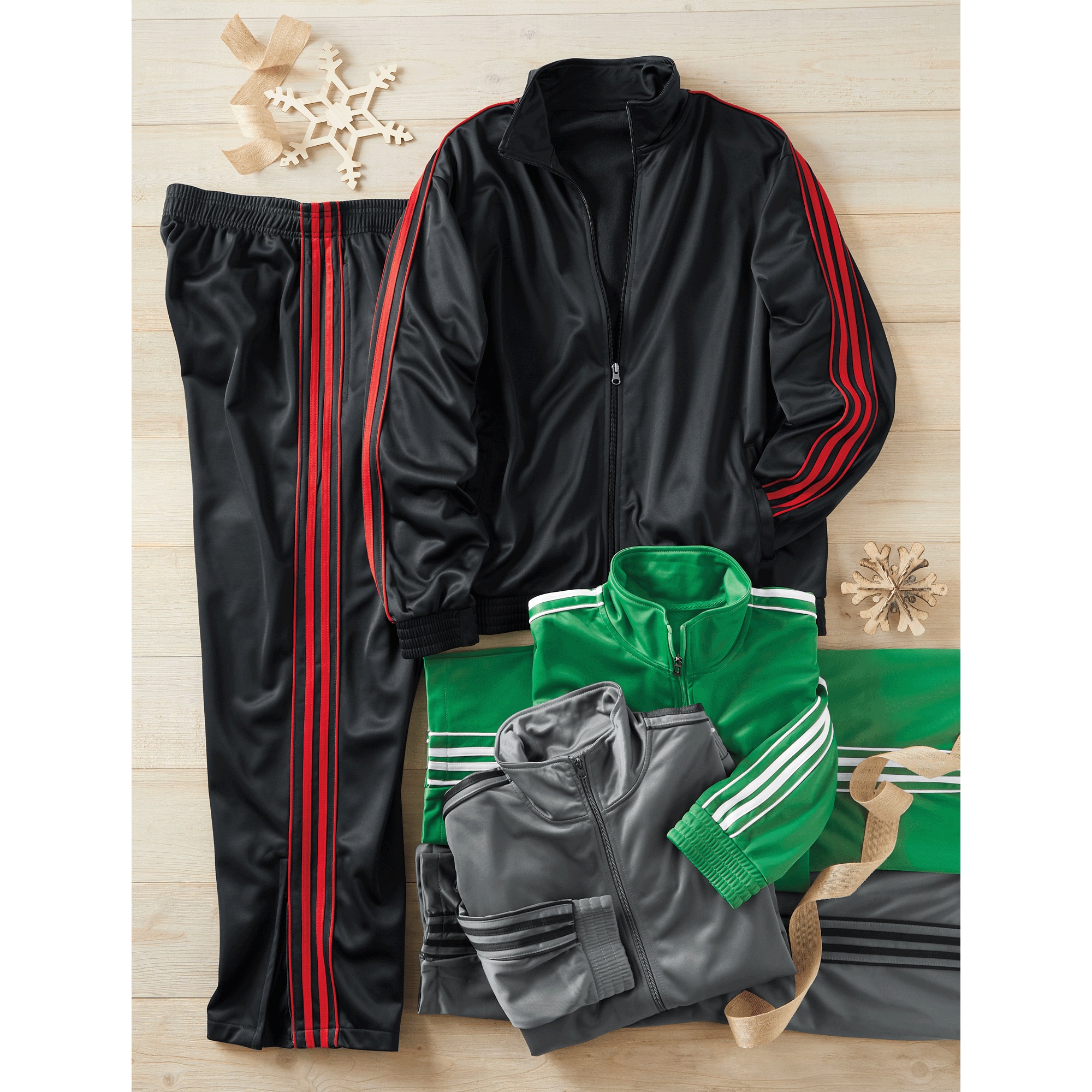 Casual 2-Piece Men's Active Set with Side Stripe Accents