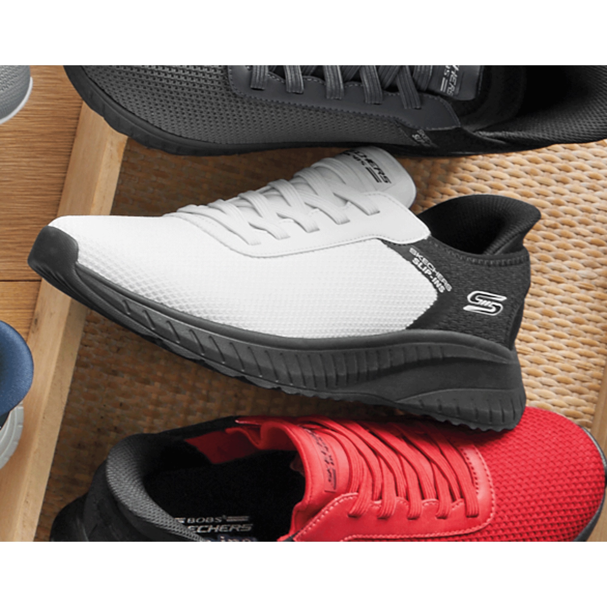 BOBS Men's Slip-Ins Squad Chaos Sneaker by Skechers