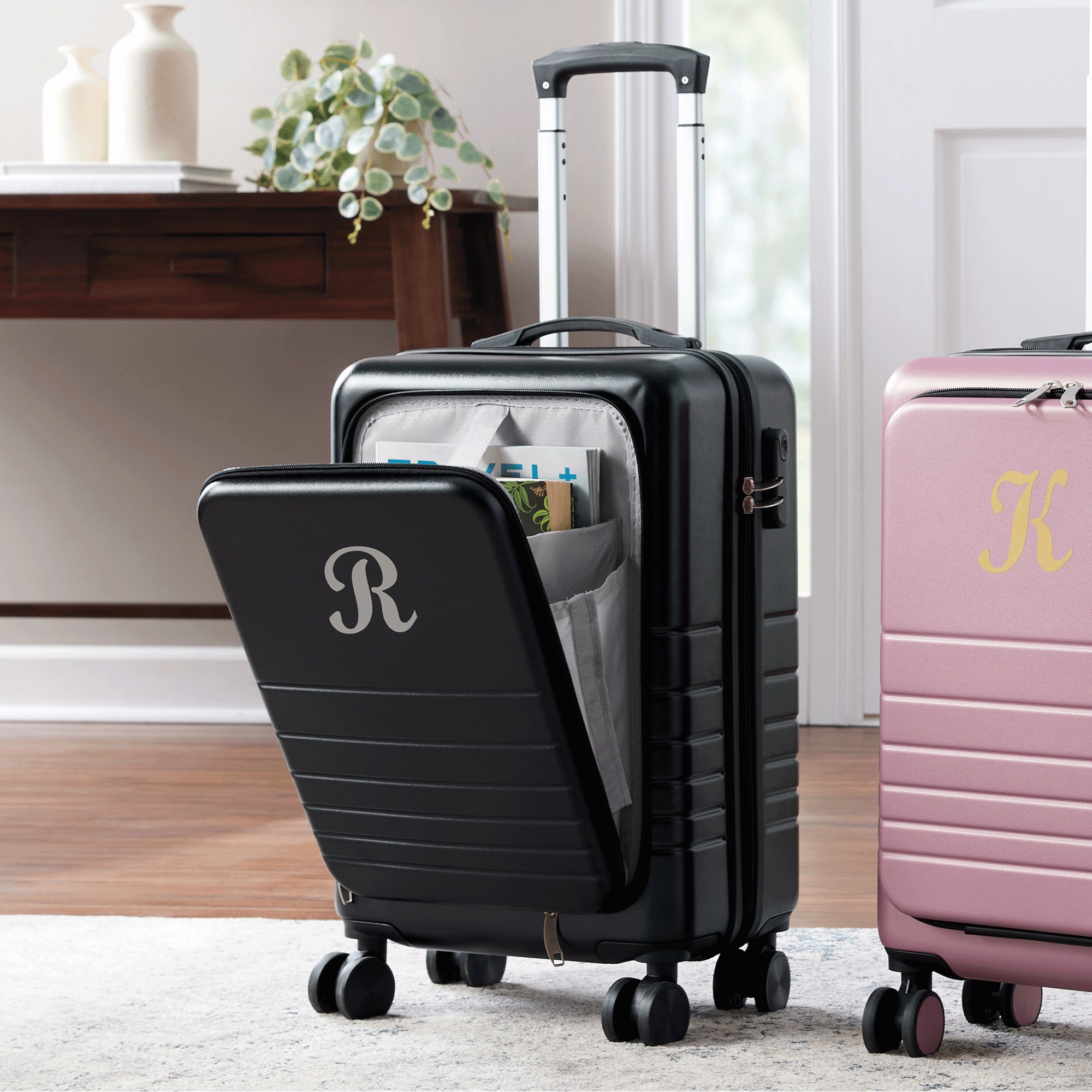 Personalized Hardsided Carry-On with Front Panel Storage
