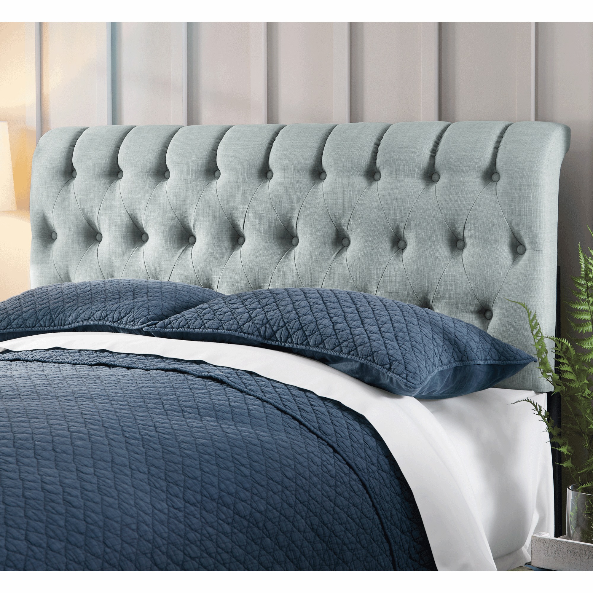 Tufted Linen Headboard