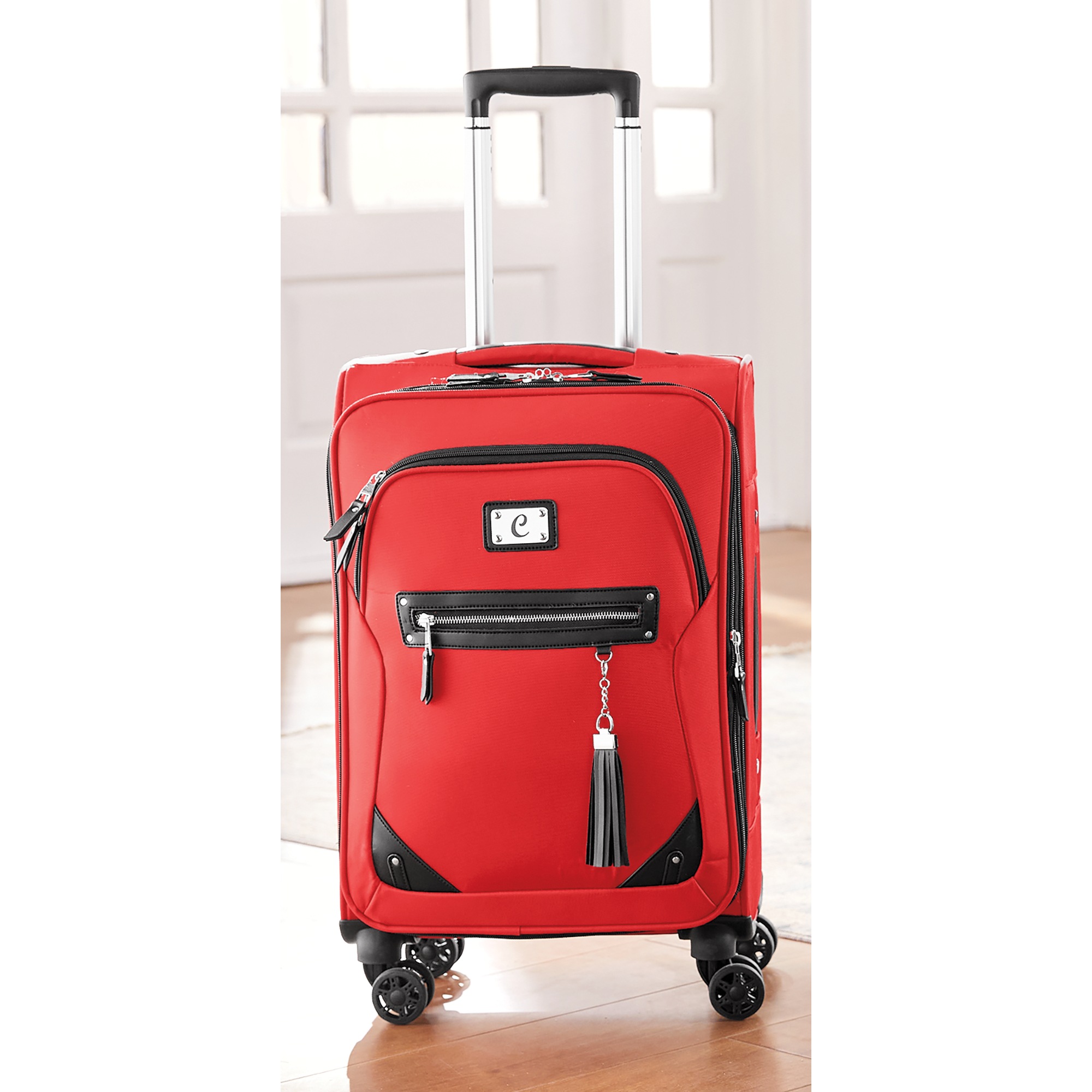 Soft-Sided Rolling Carry-On with Wheels and Telescoping Handle
