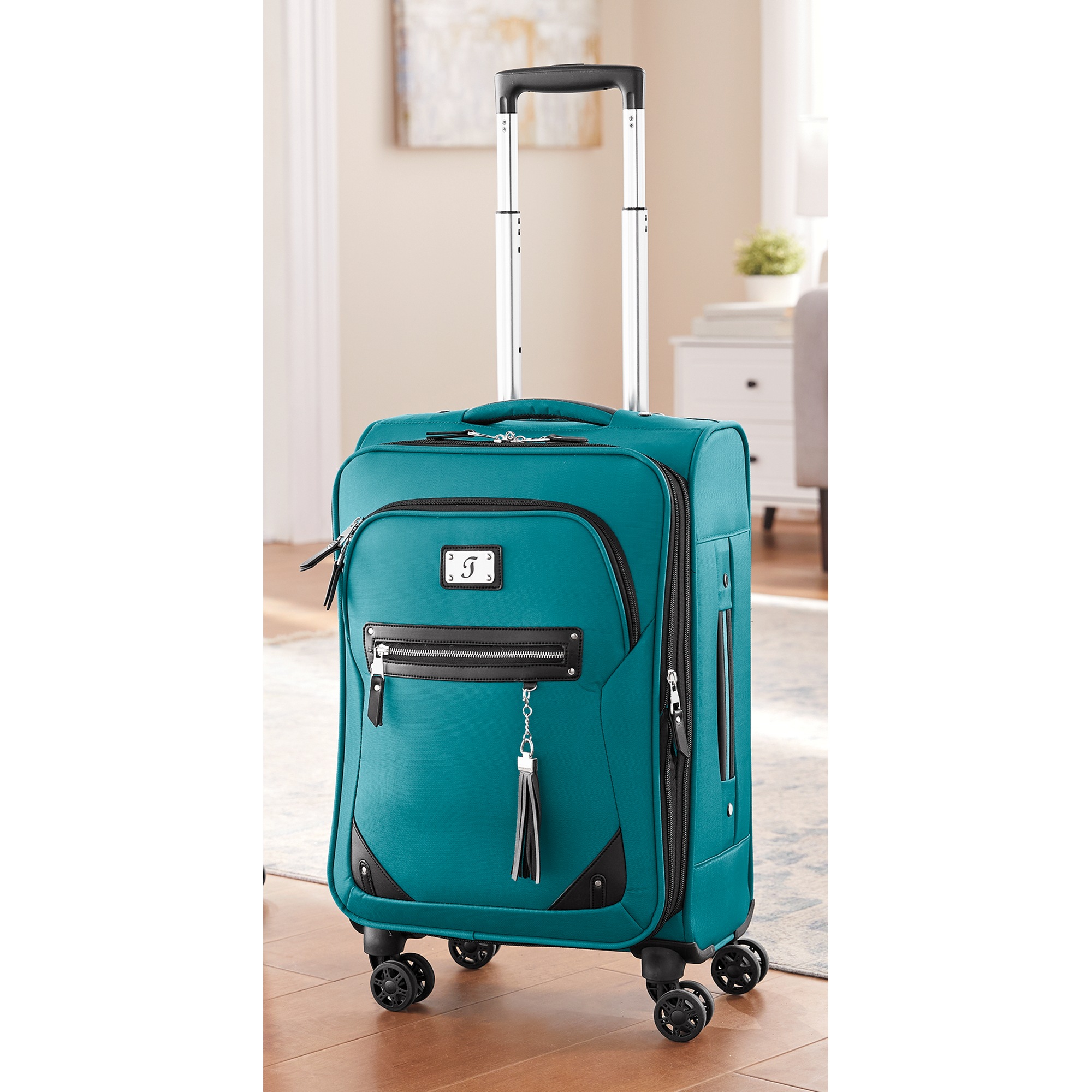 Soft-Sided Rolling Carry-On with Wheels and Telescoping Handle