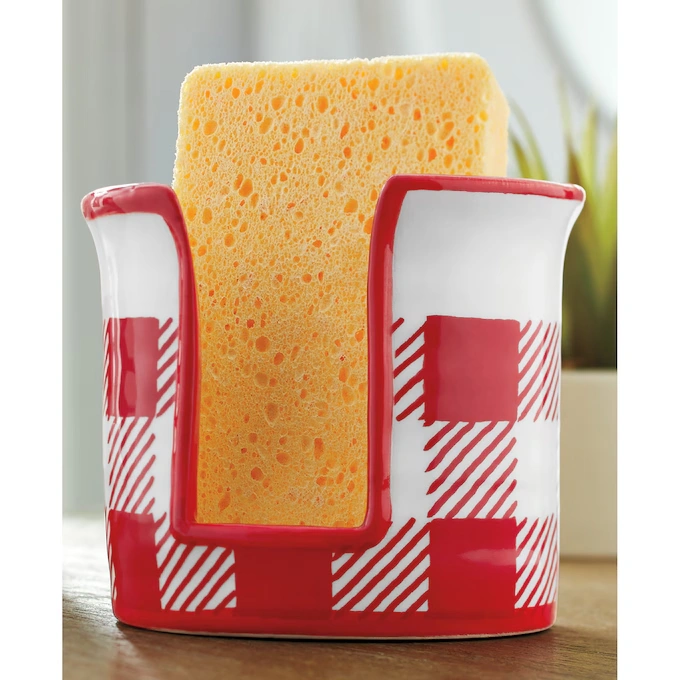 Buffalo Check Sponge Holder