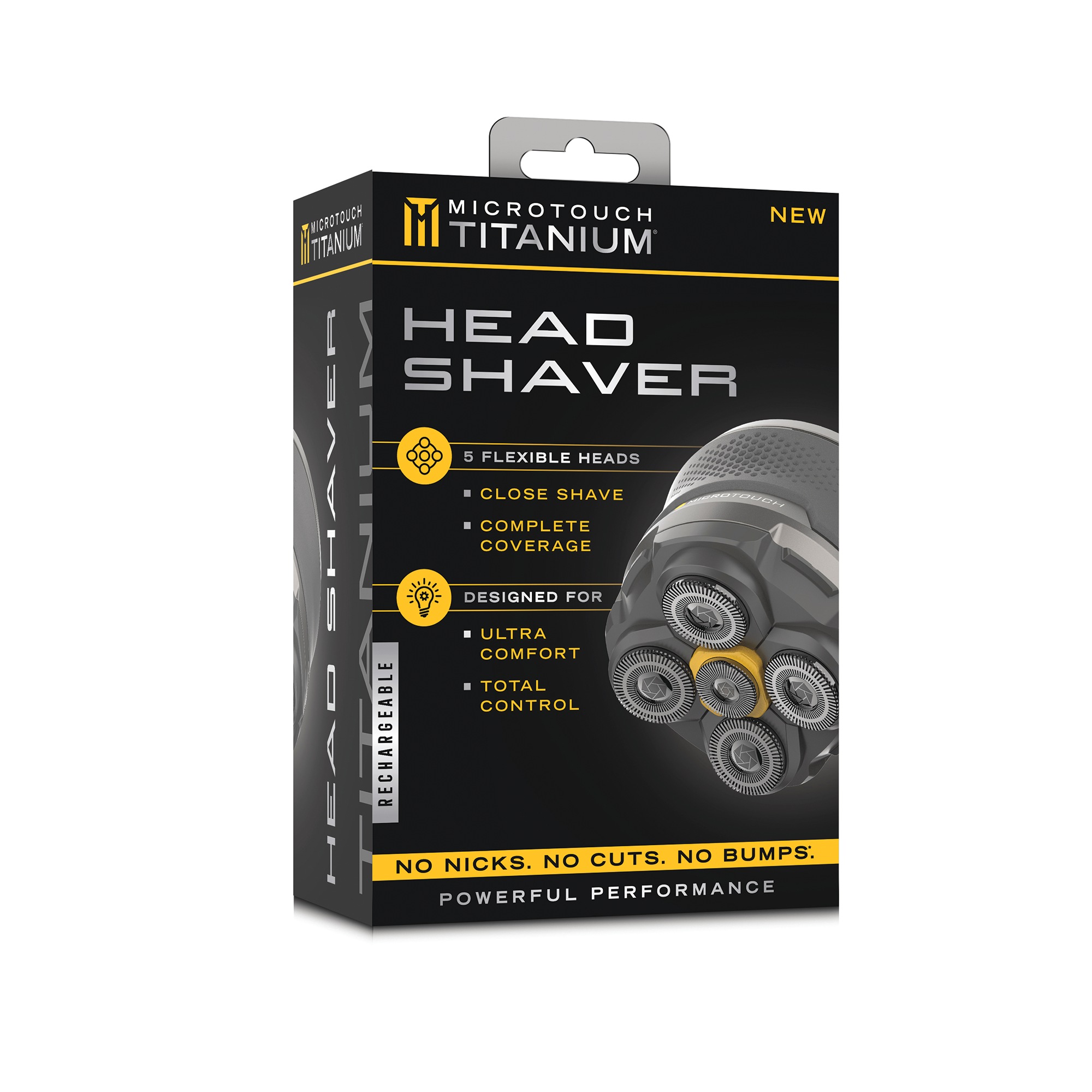 Microtouch Titanium Rechargeable Head Shaver