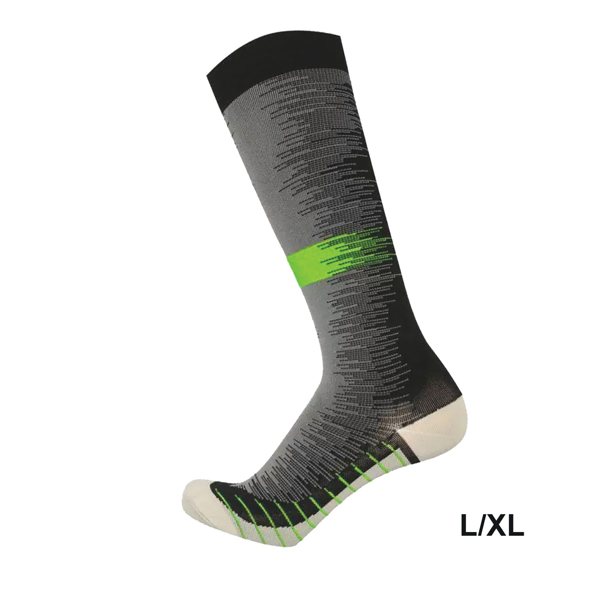 3-Pack Gradient Stripe Compression Socks