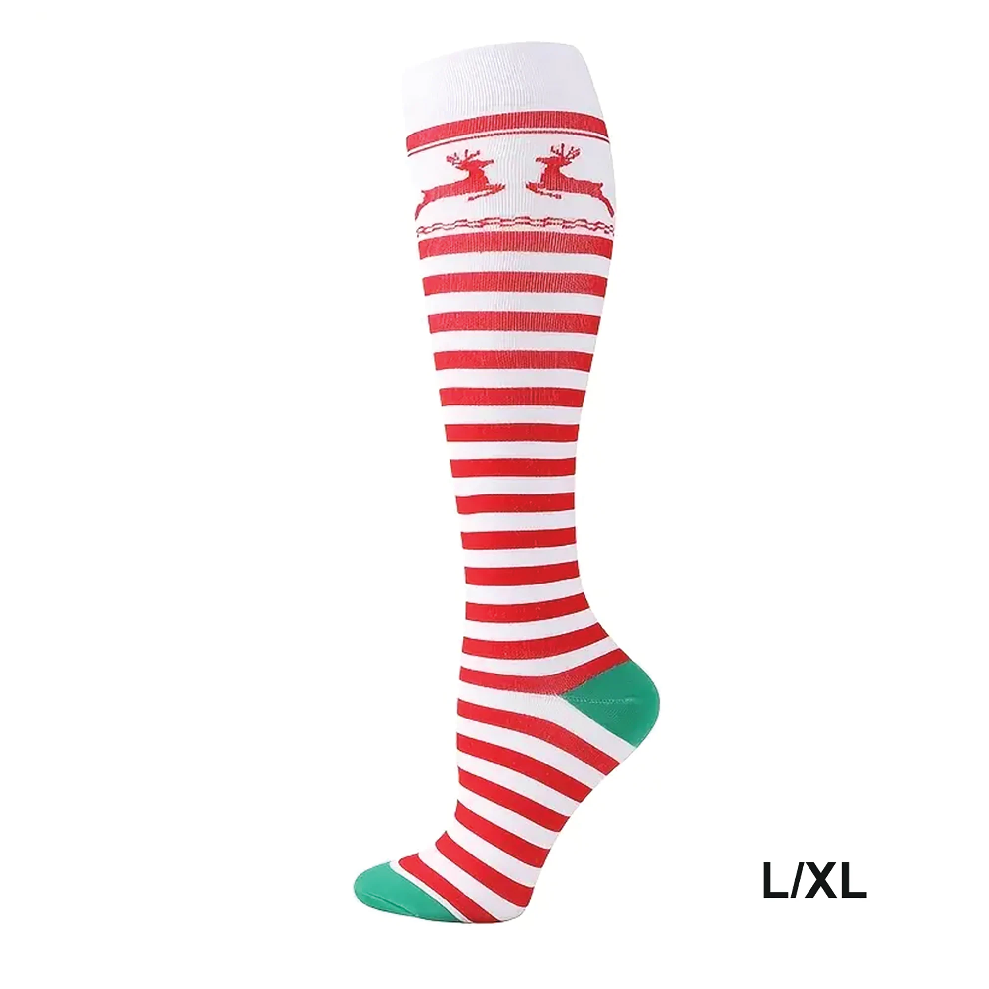 3-Pack Moderate Compression Christmas Socks
