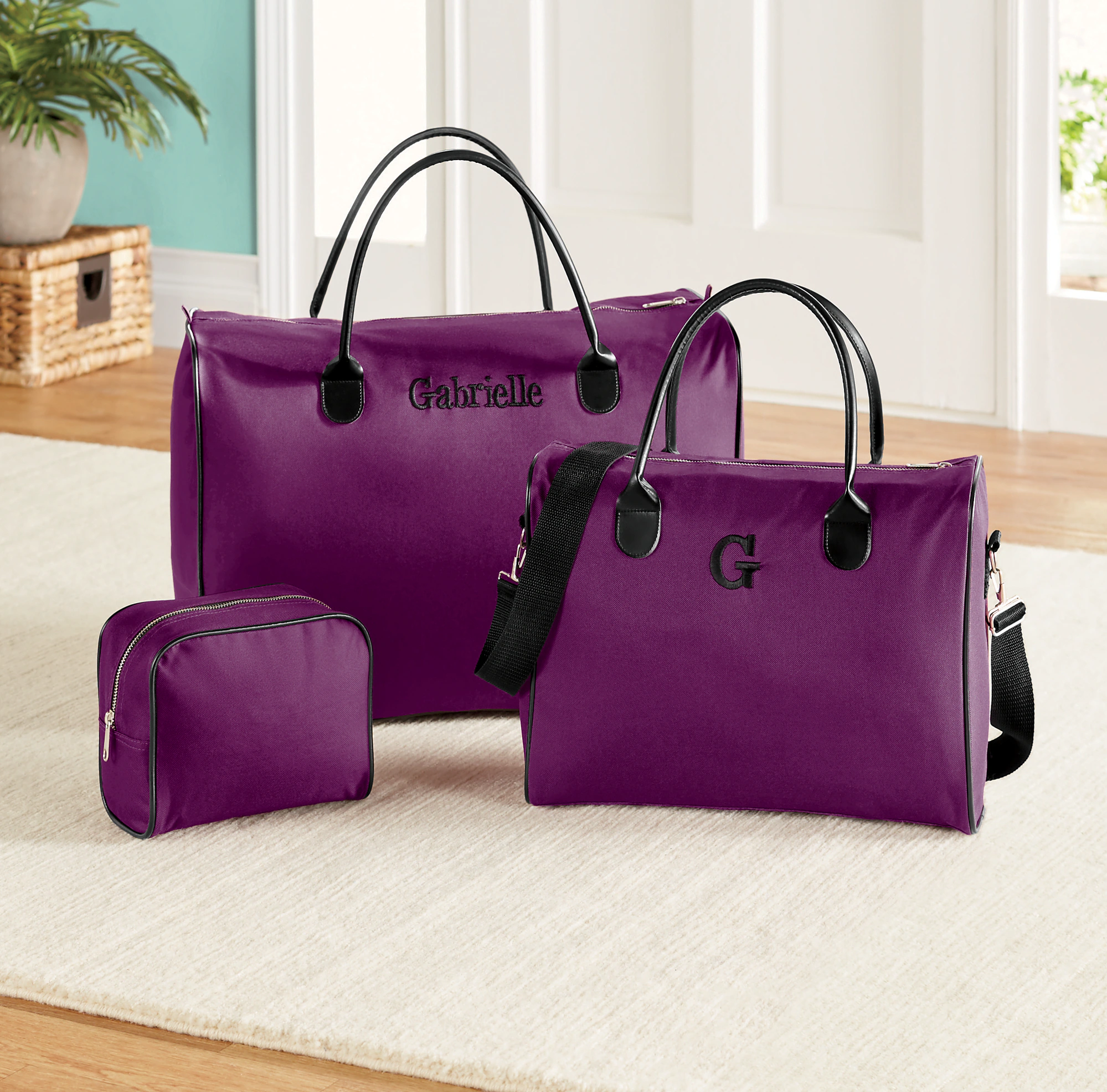 3-Piece Personalized Weekender Luggage Set