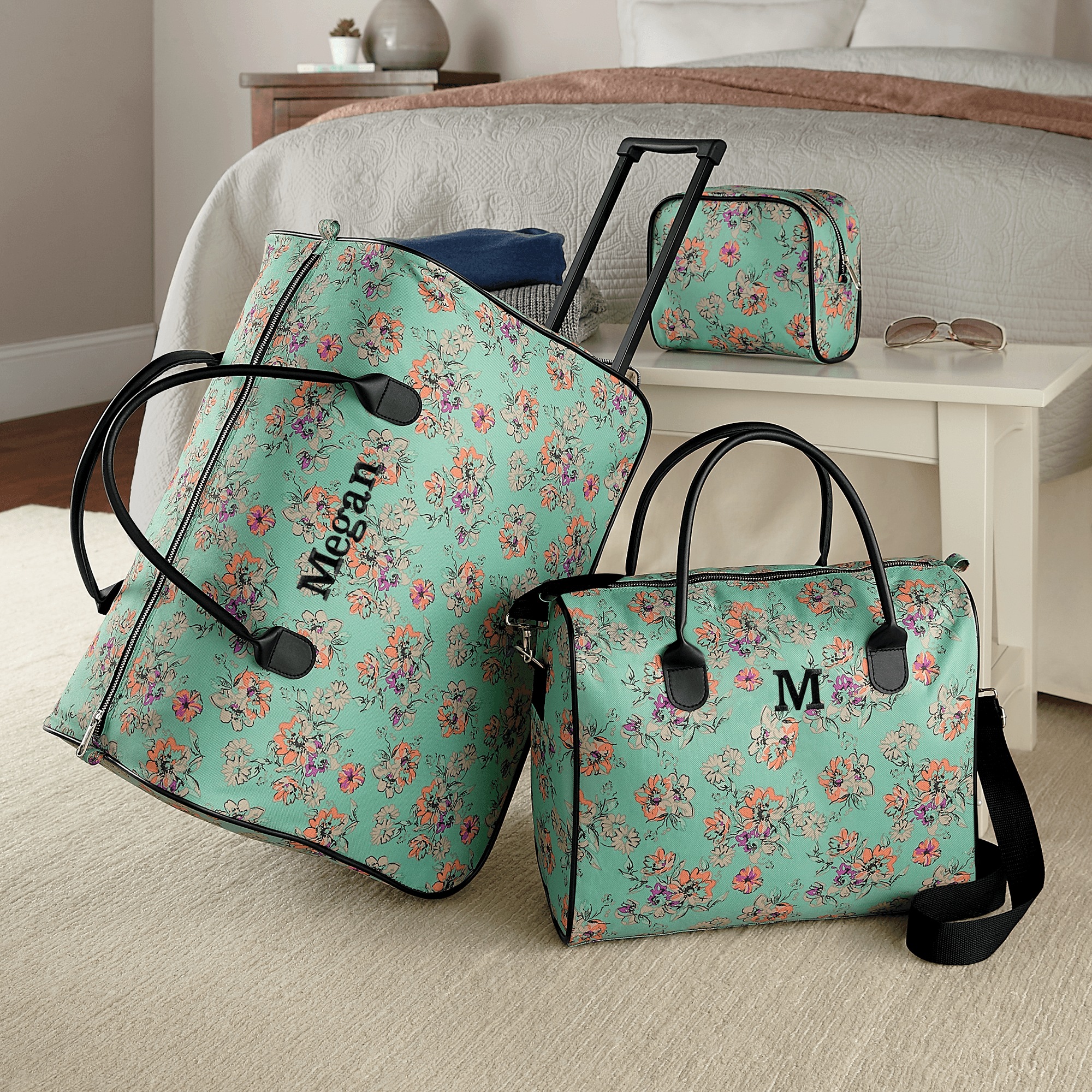3-Piece Personalized Weekender Luggage Set