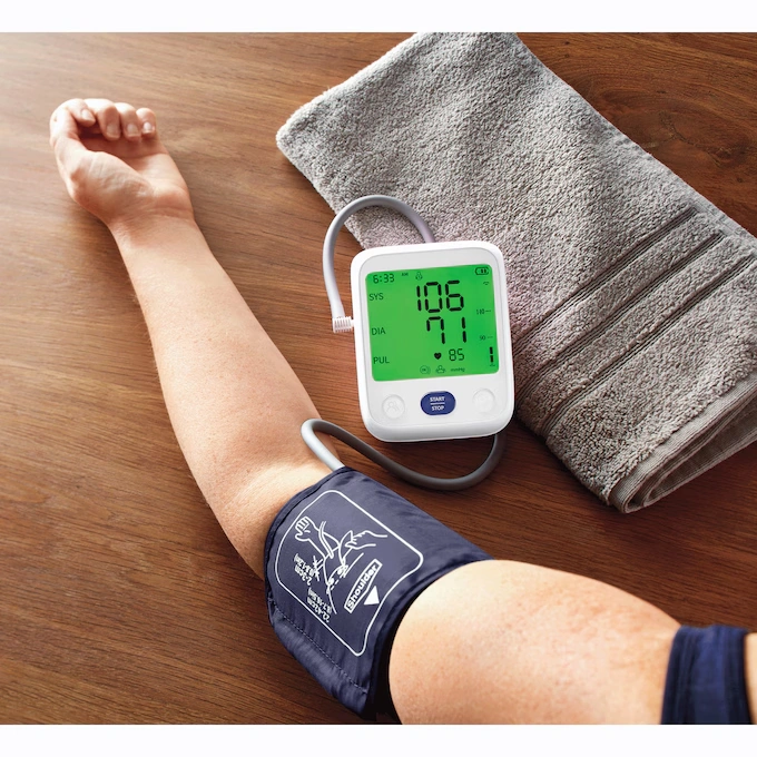 Talking Color-Coded Arm Blood Pressure Monitor 1 Talking Color-Coded Arm Blood Pressure Monitor