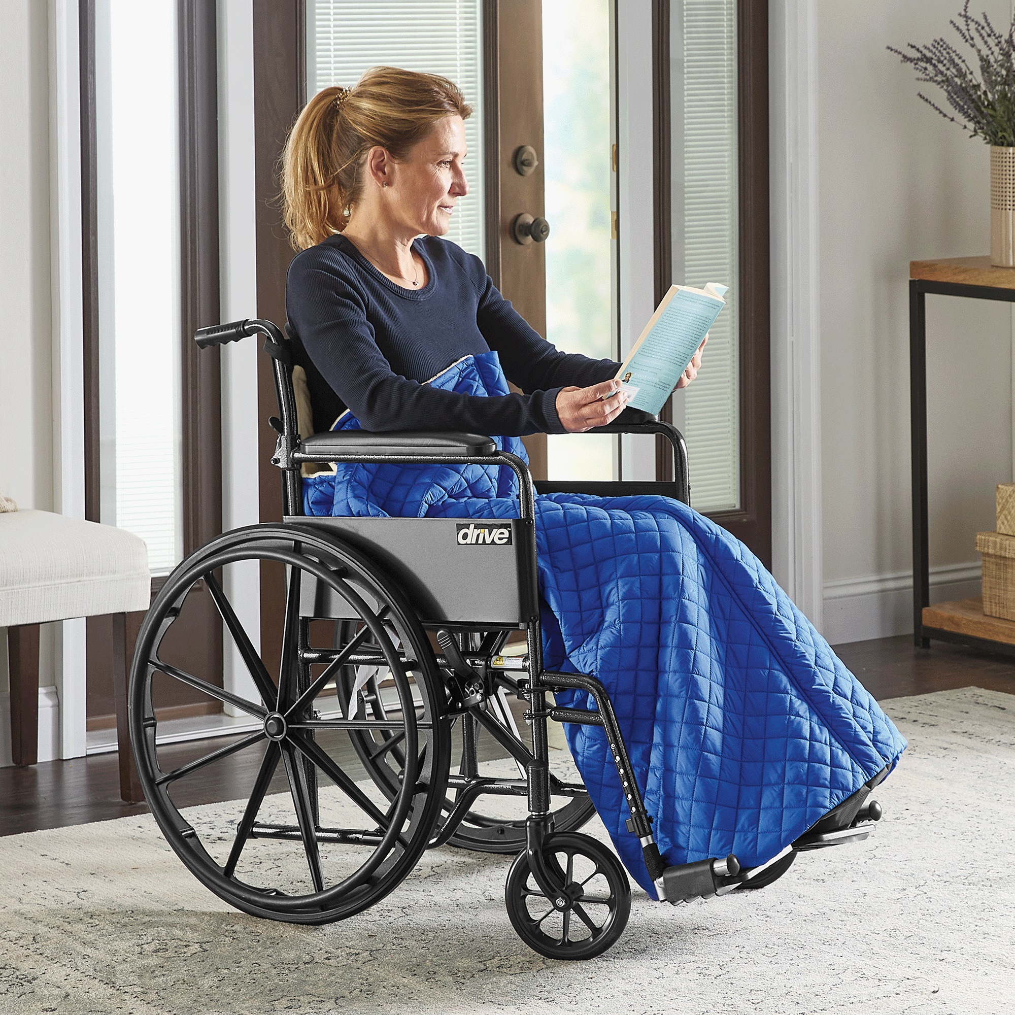 Zip Full Cover Wheelchair Blanket 1 Zip Full Cover Wheelchair Blanket