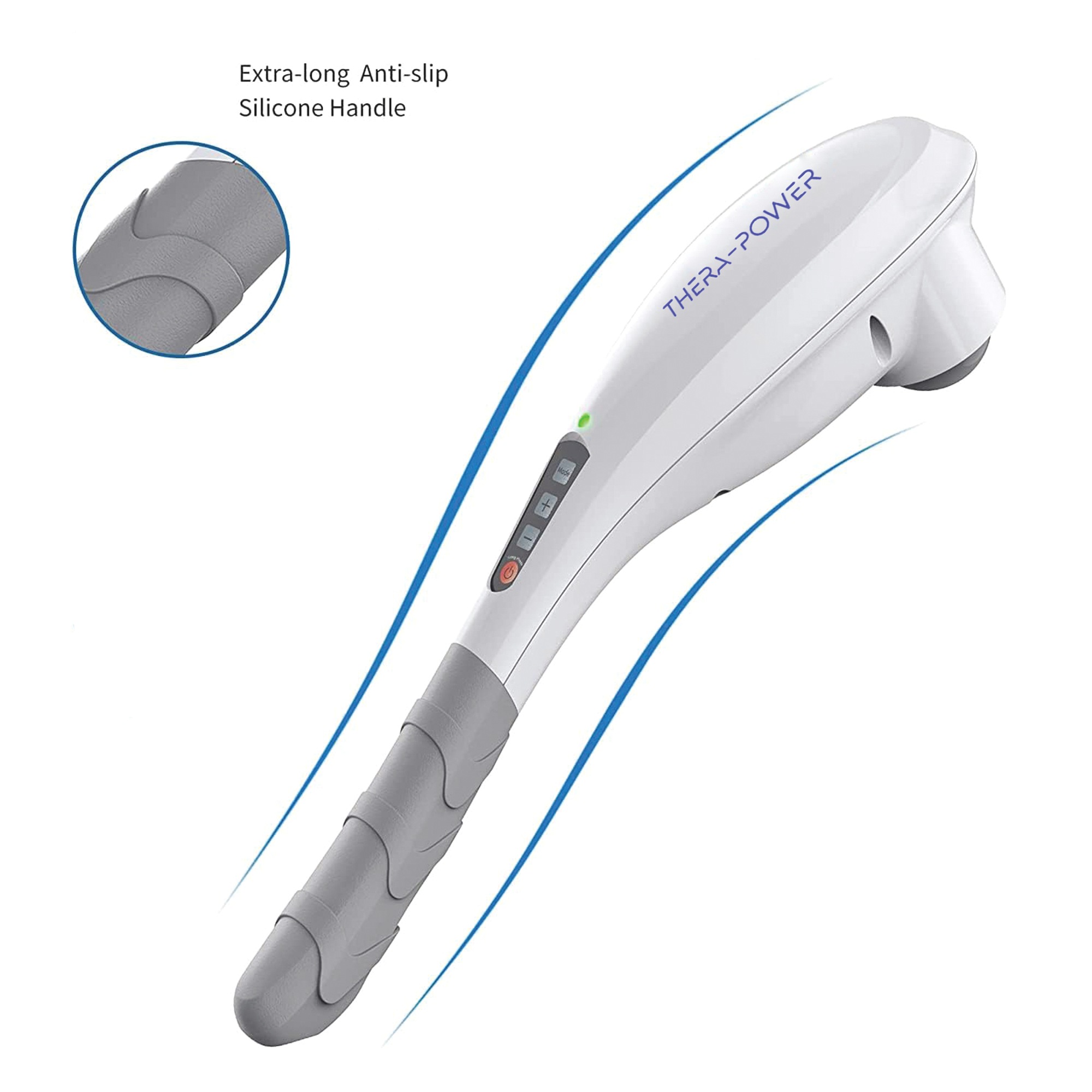 Cordless Rechargeable Handheld Massager with Attachments