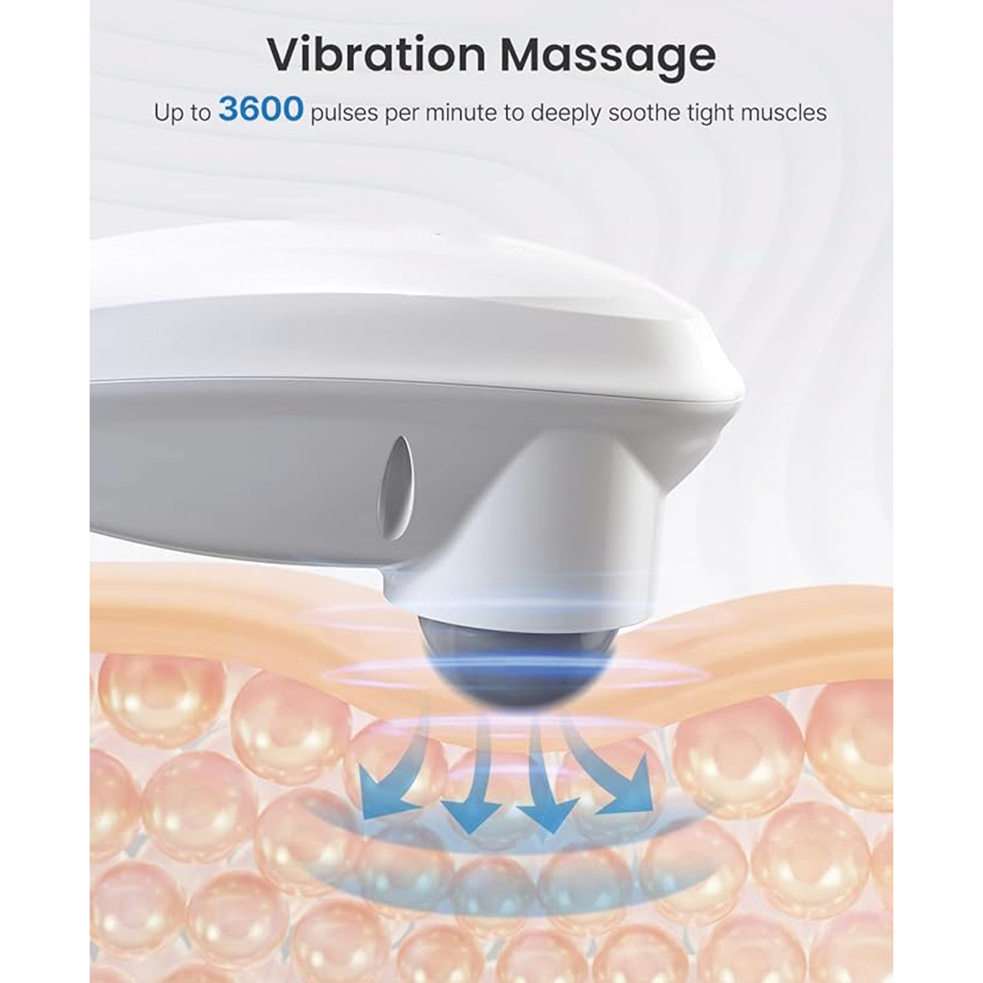 Cordless Rechargeable Handheld Massager with Attachments