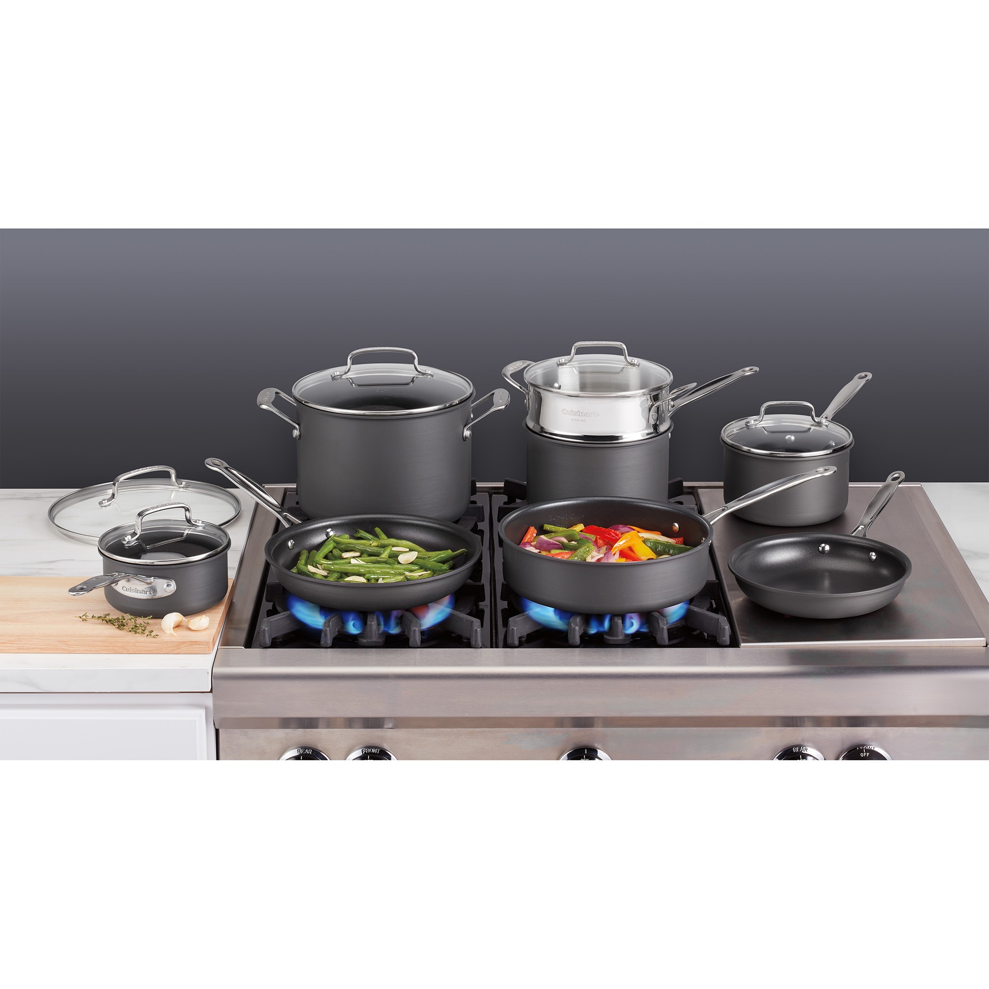 Cuisinart 13-Piece Chef's Classic Hard-Anodized Nonstick Cookware Set 2 Cuisinart 13-Piece Chef's Classic Hard-Anodized Nonstick Cookware Set