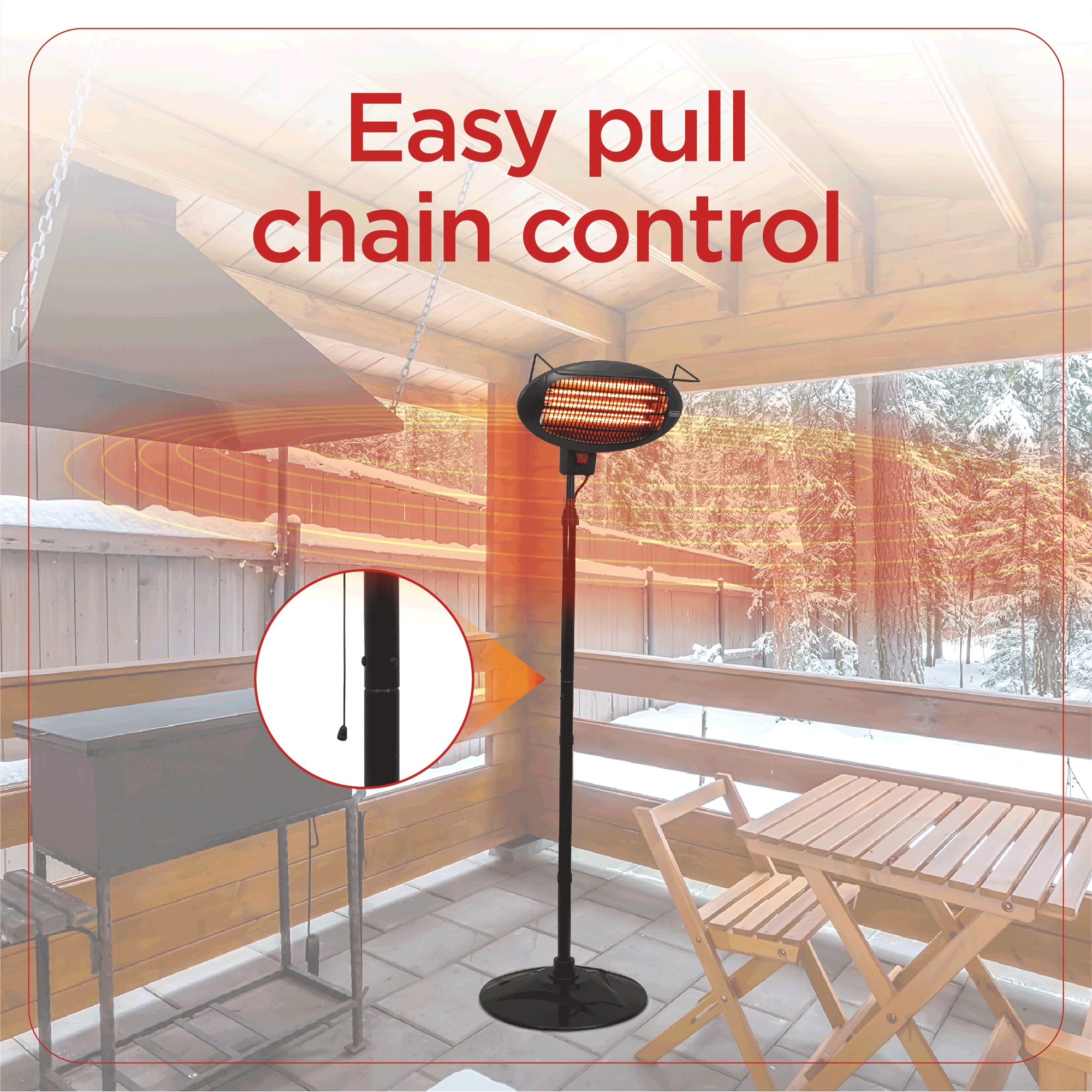 BLACK+DECKER Outdoor Garage/Patio Electric Heater