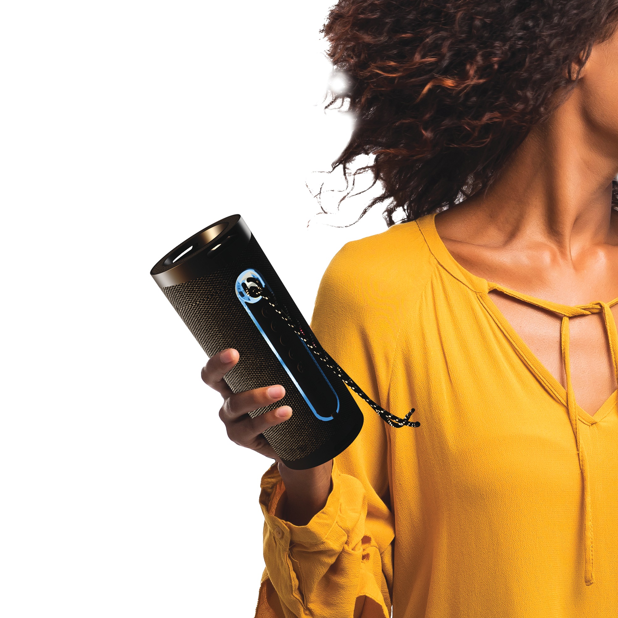 Supersonic Portable Speaker with Flashlight