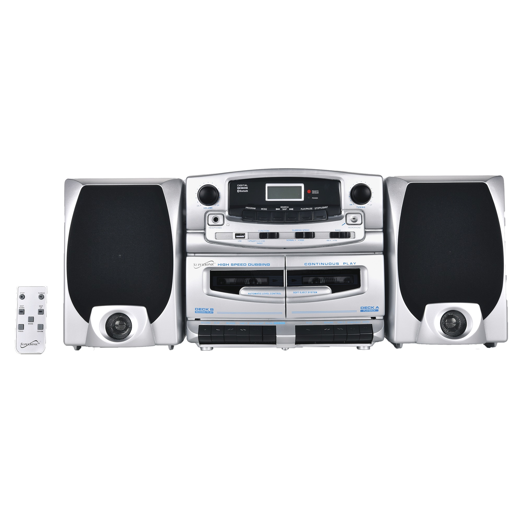 Supersonic Multimedia Audio System with Bluetooth