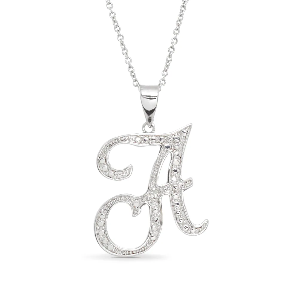 Personalized Initial Diamond Pendant