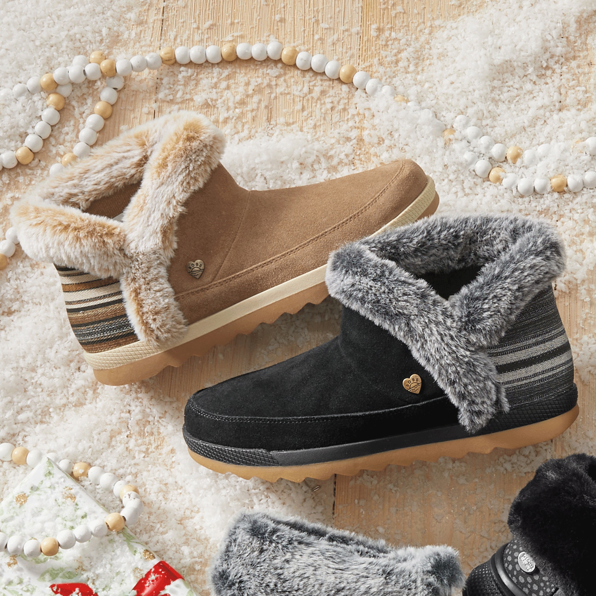 BOBS Women's Cozy Chill Comfy Break Bootie by Skechers