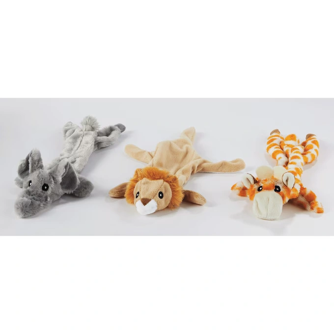 Set of 3 Stuffing-Free Dog Toys