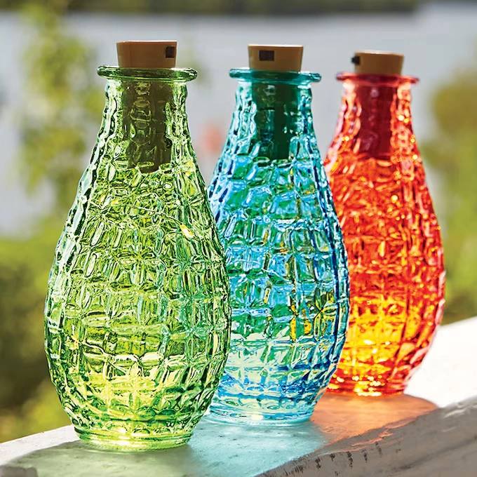 Set of 3 Lit Wish Bottles
