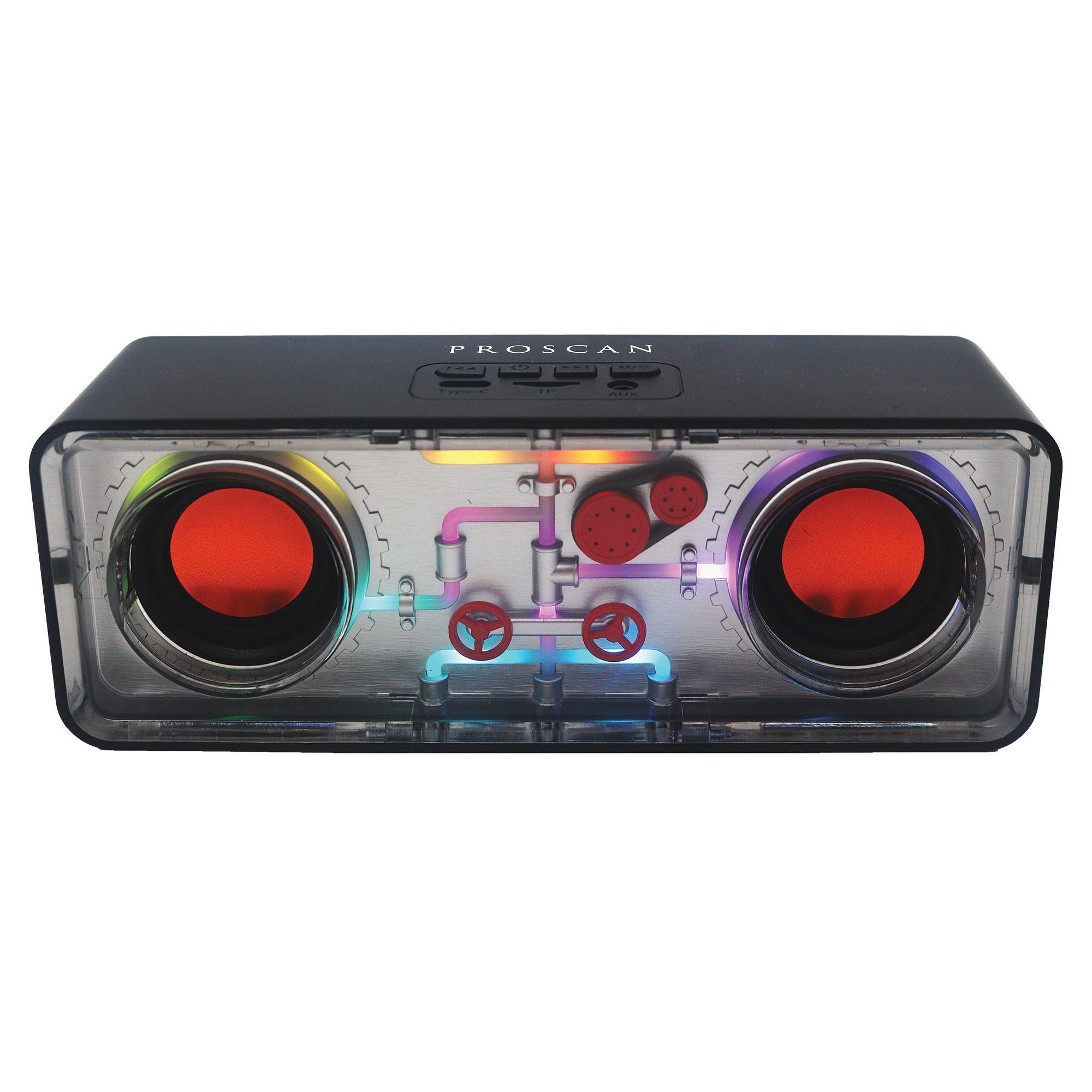Proscan Transparent Light-Up Speaker with Bluetooth