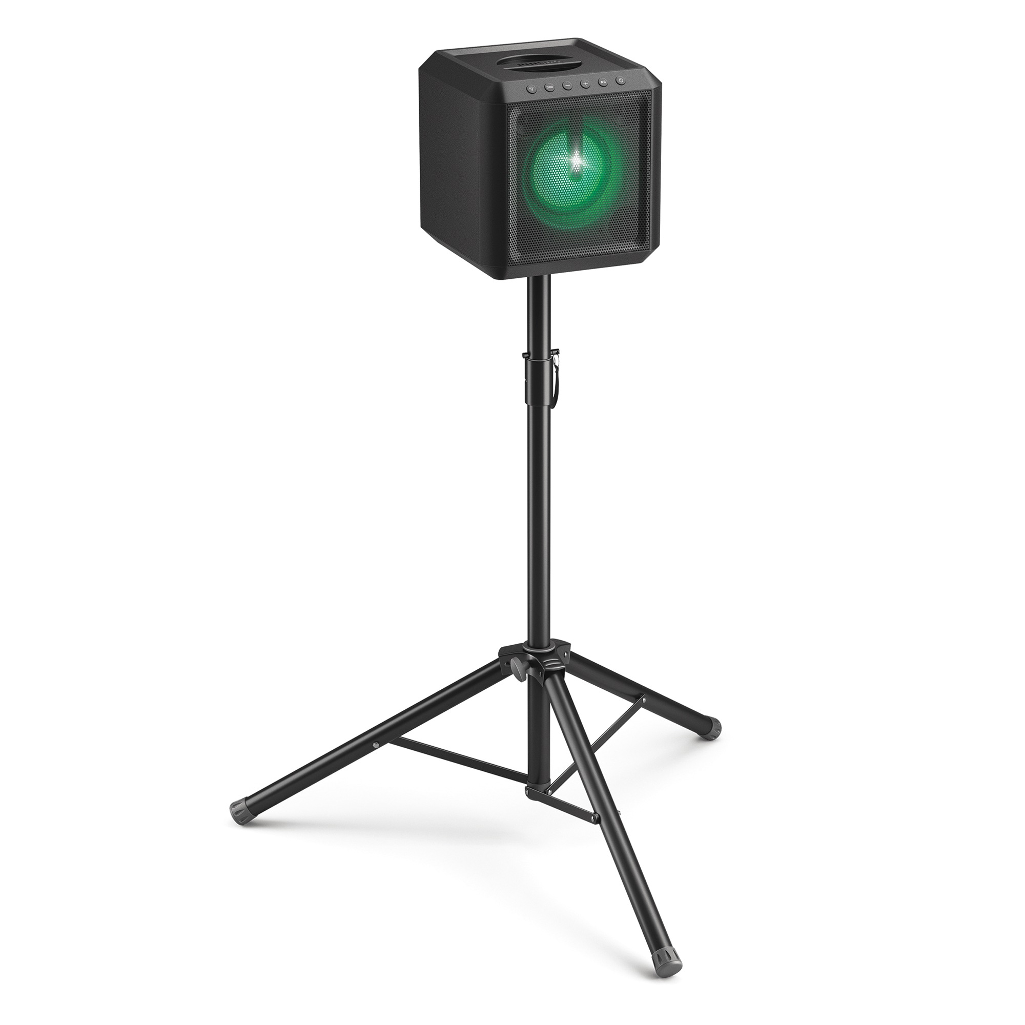 Philips Bluetooth Cube Party Speaker with 2 Microphones and Stand