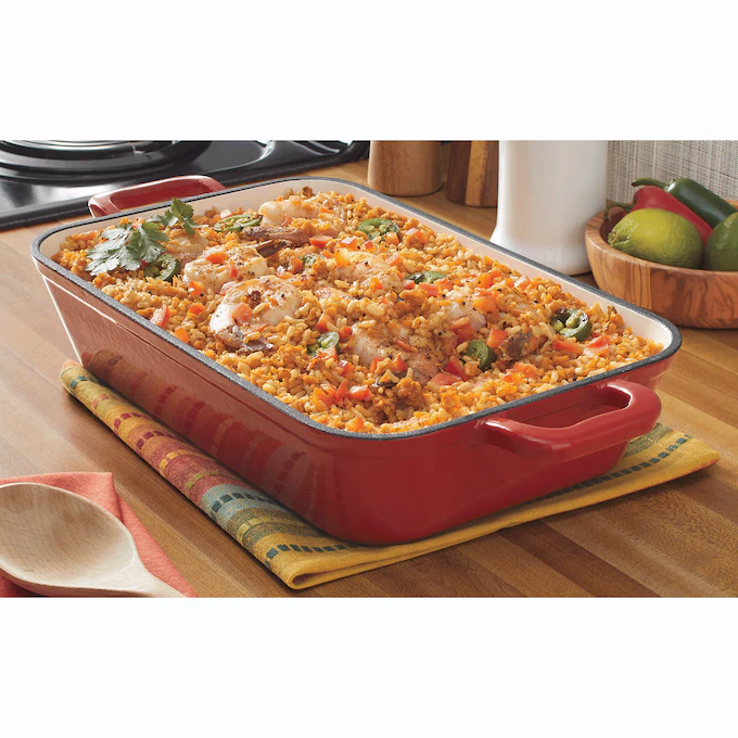 Enameled Cast Iron Roasting Pan