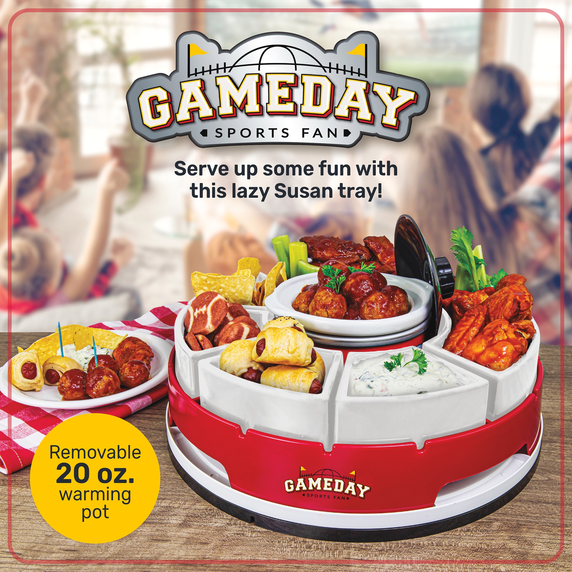 Game Day Lazy Susan