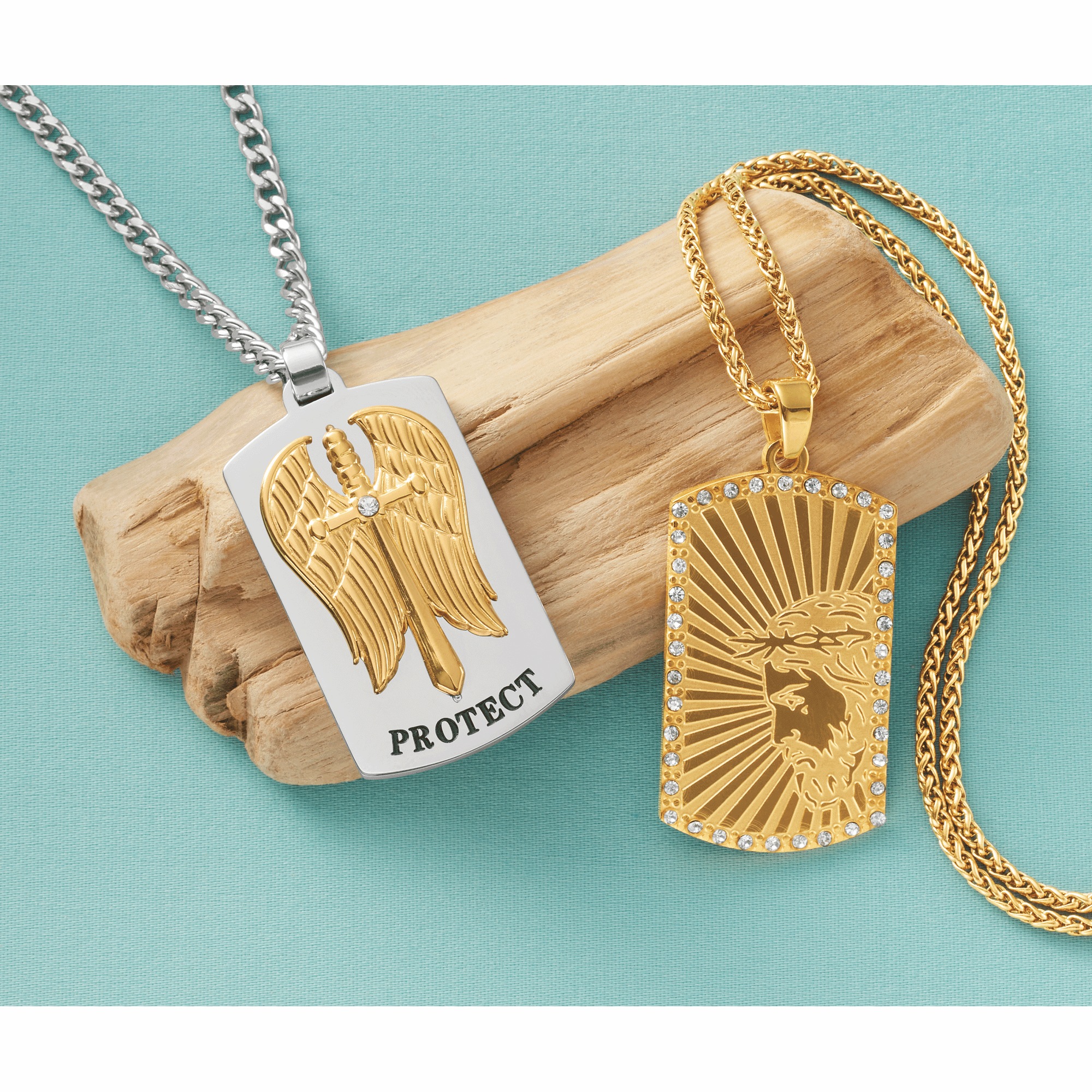 Religious Dog Tag Pendant