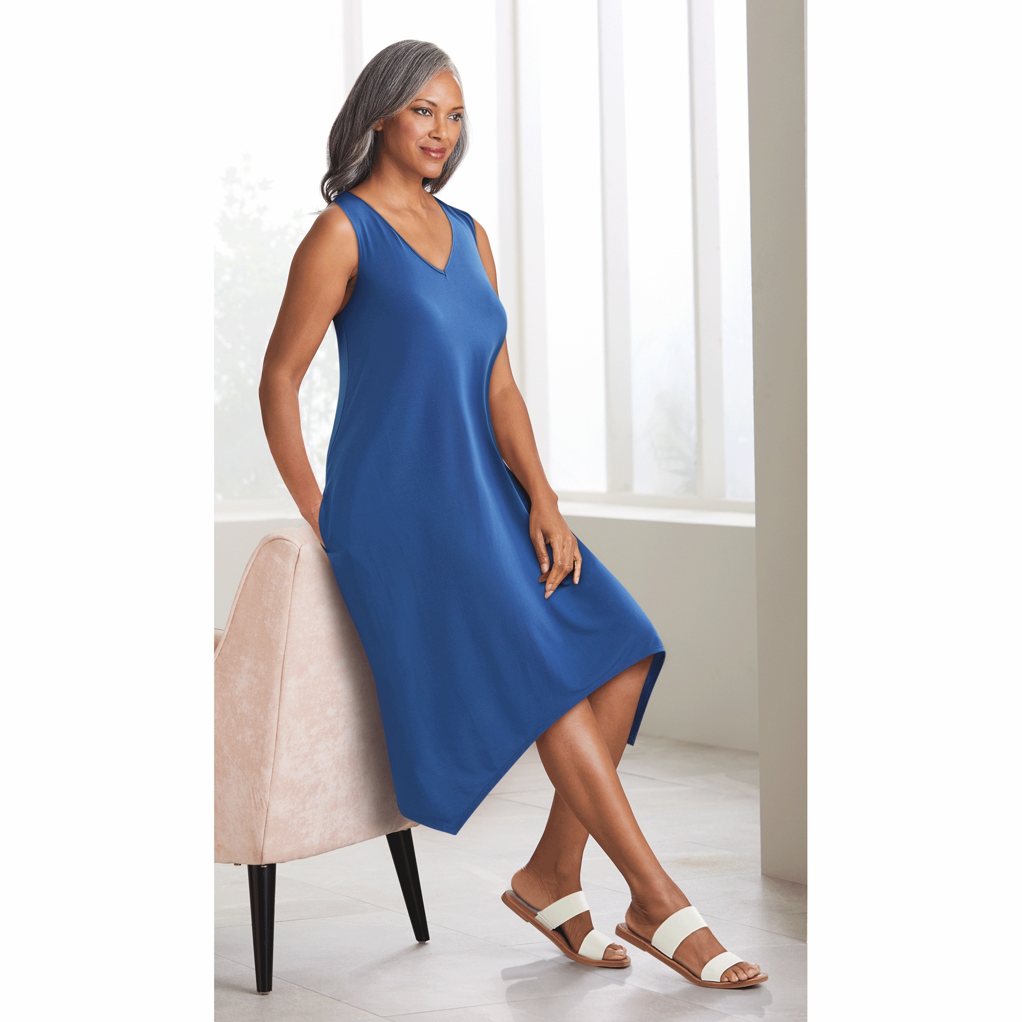 Handkerchief Hem Lounging Dress