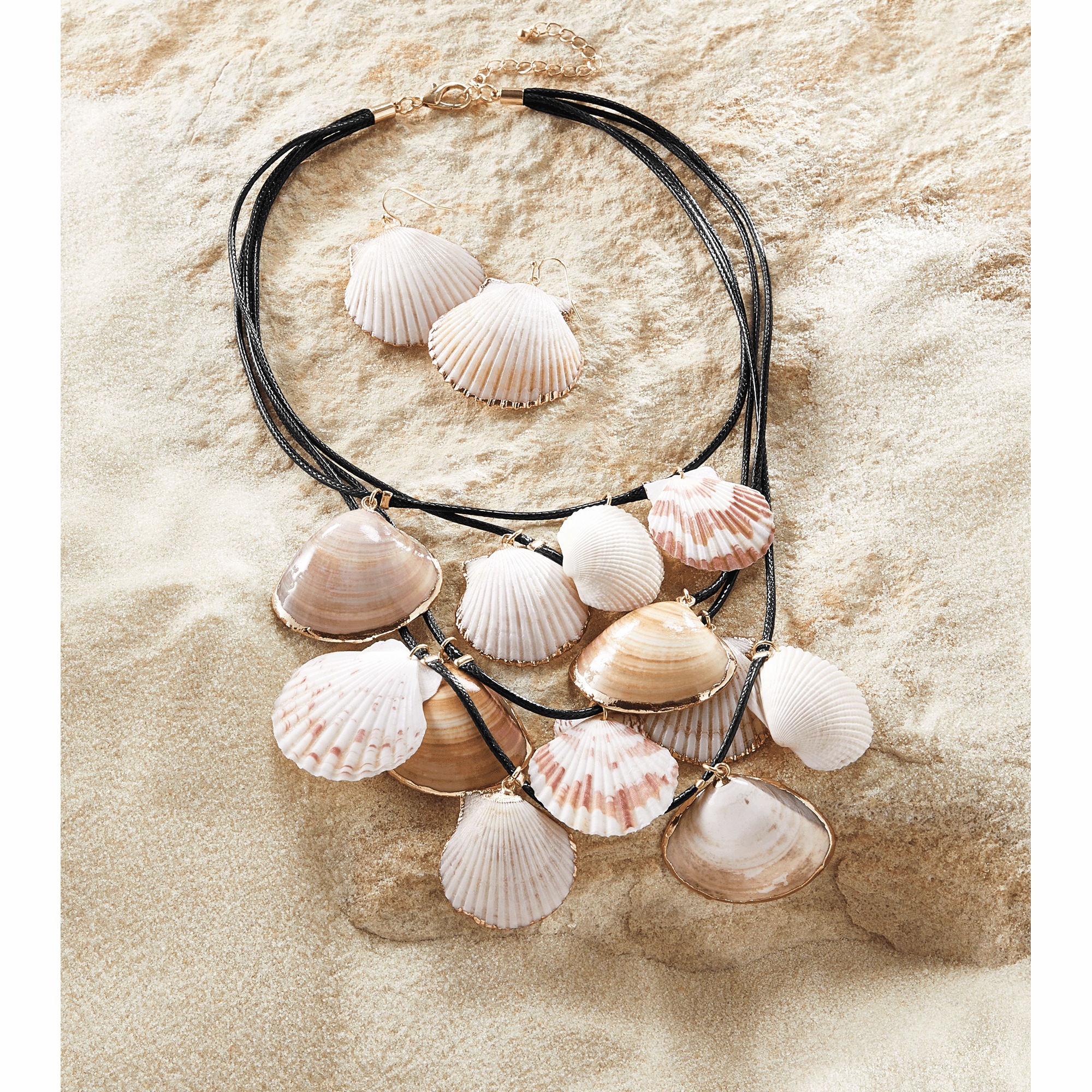 Shell Necklace & Earring Set
