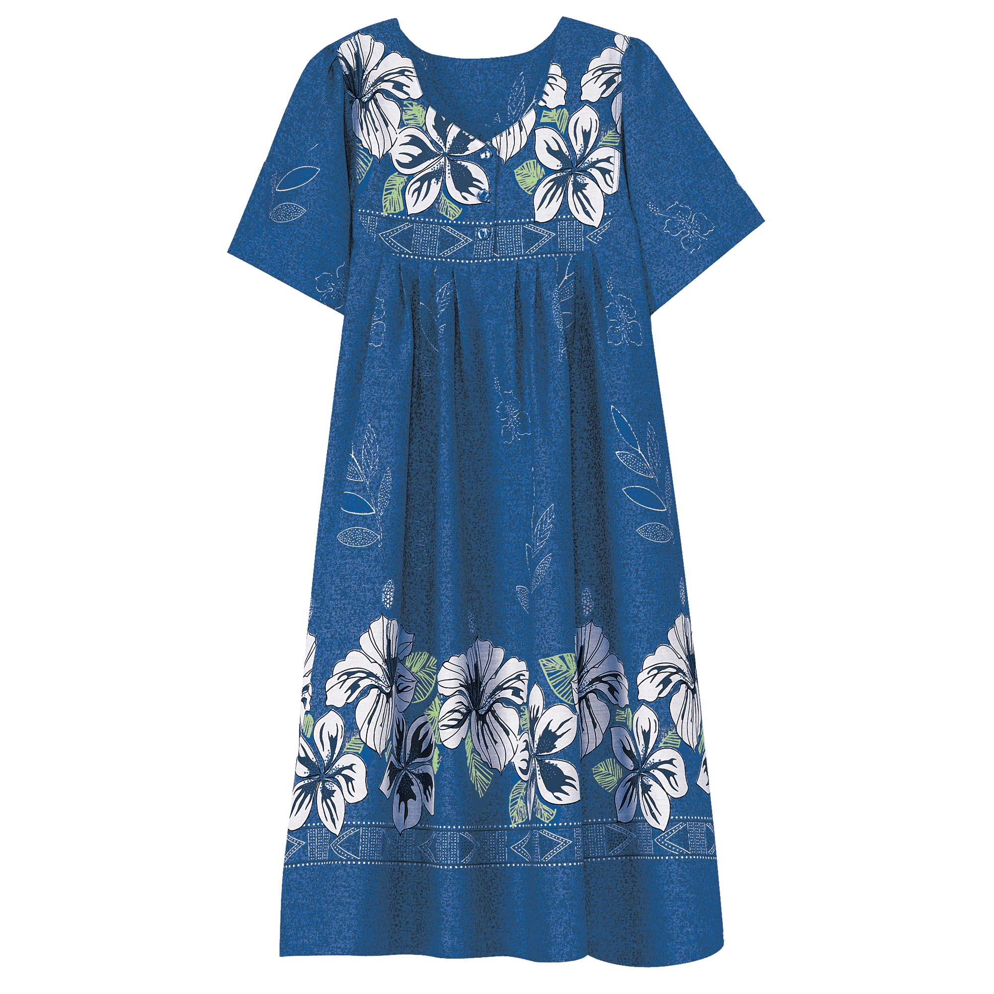 Border Print Patio Dress