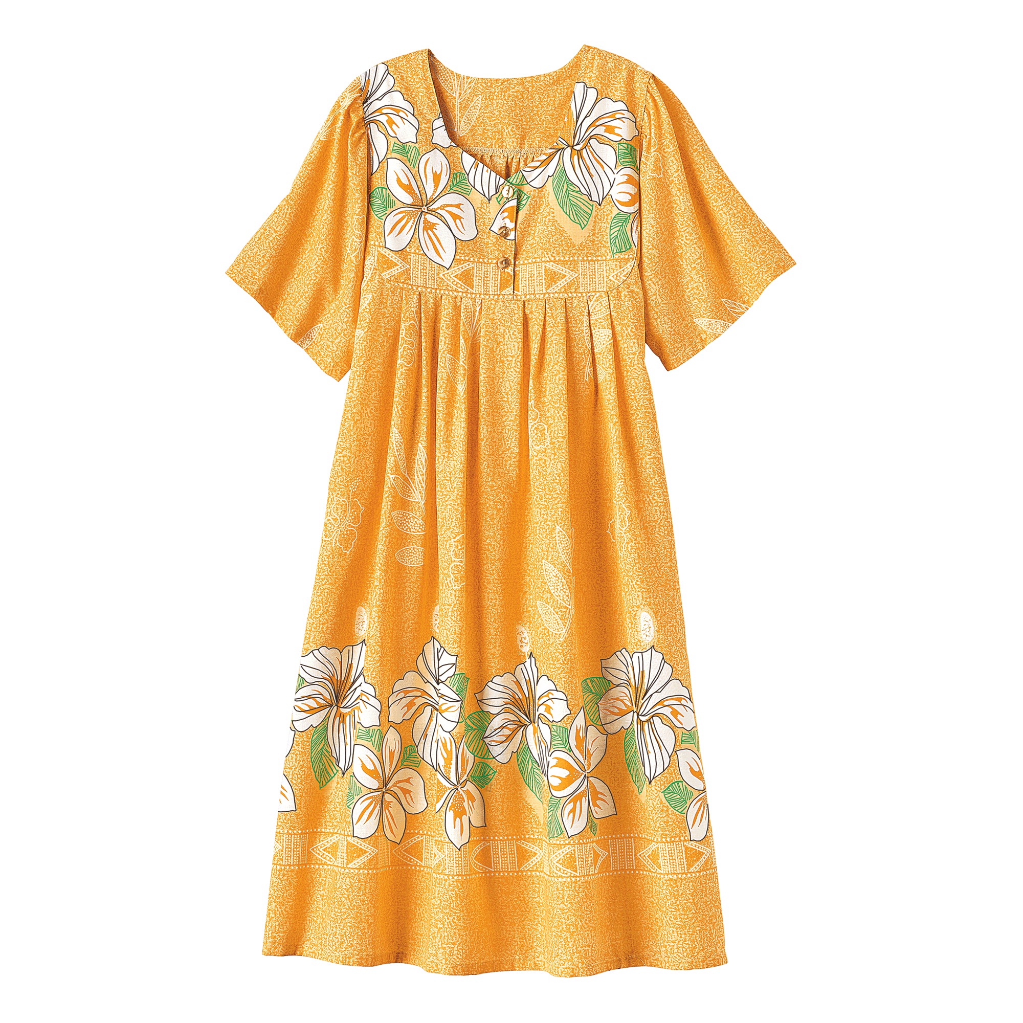 Border Print Patio Dress
