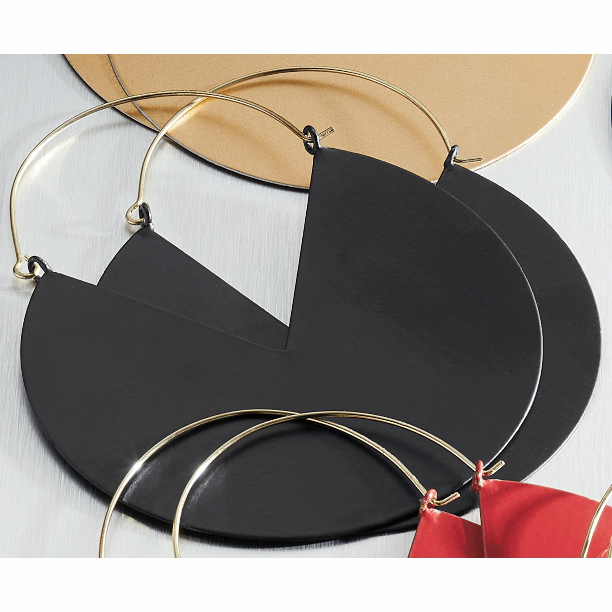Color Fan Earrings