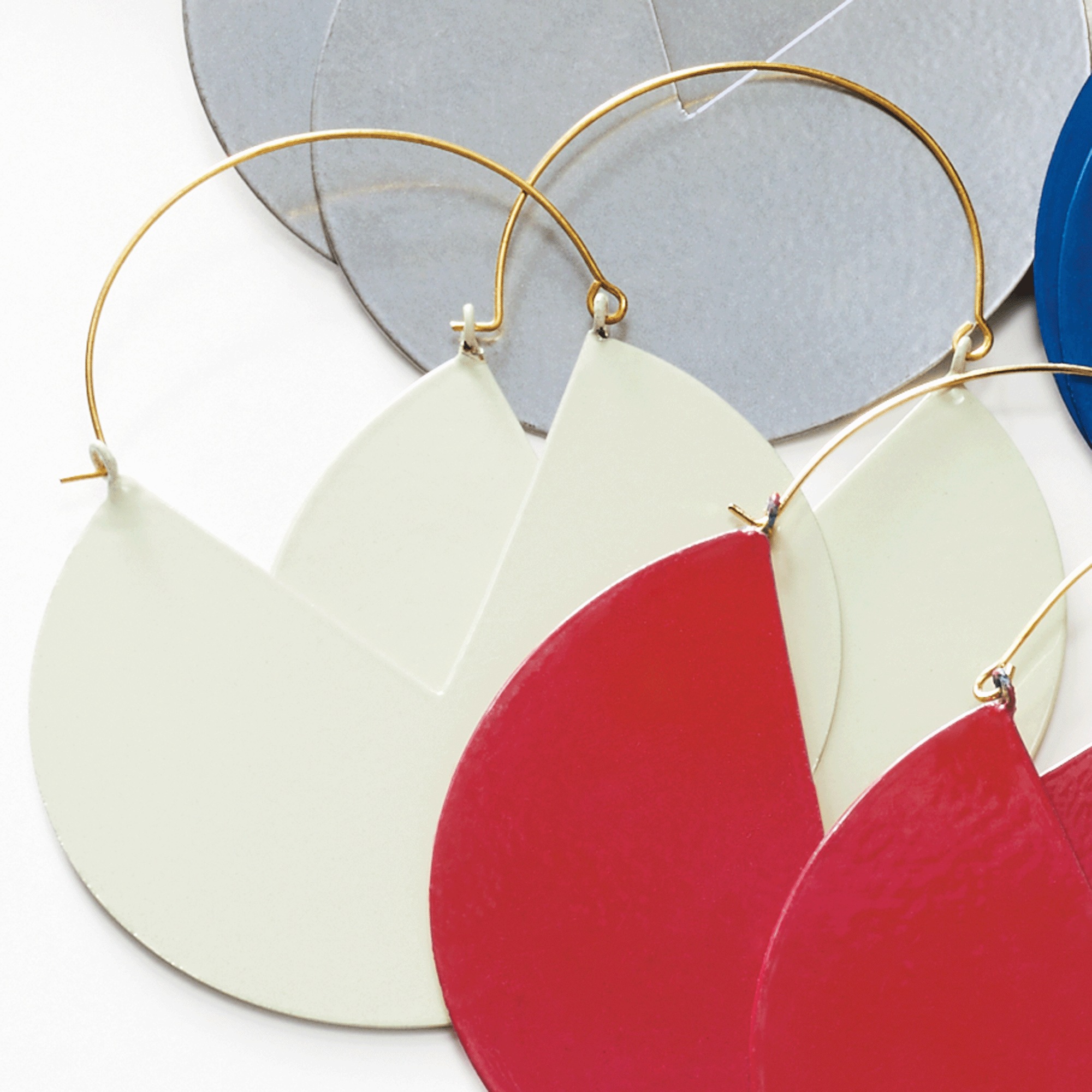 Color Fan Earrings