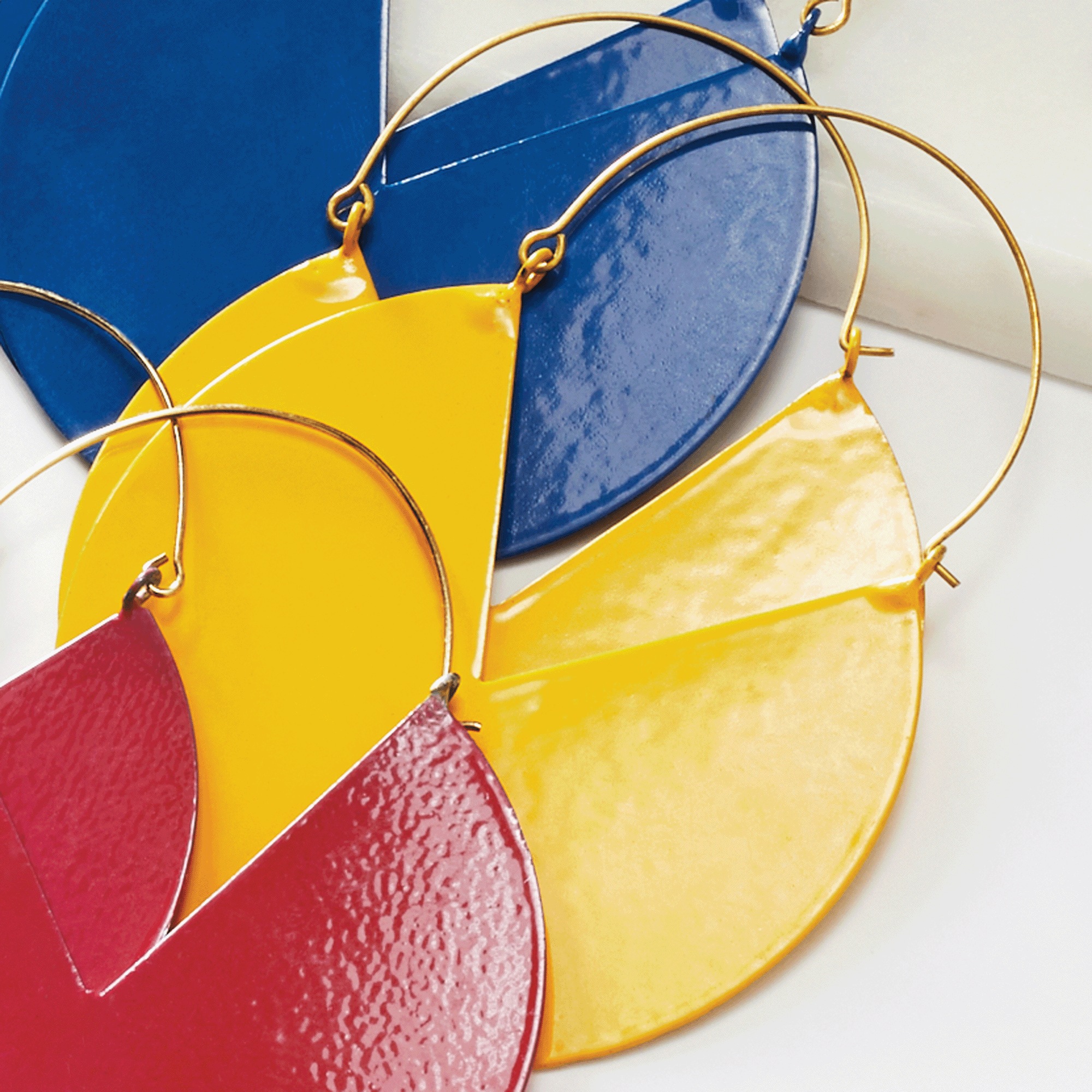 Color Fan Earrings