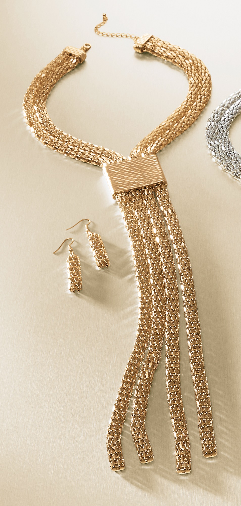 Fringe Drop Necklace and Earring Set 2 Fringe Drop Necklace and Earring Set