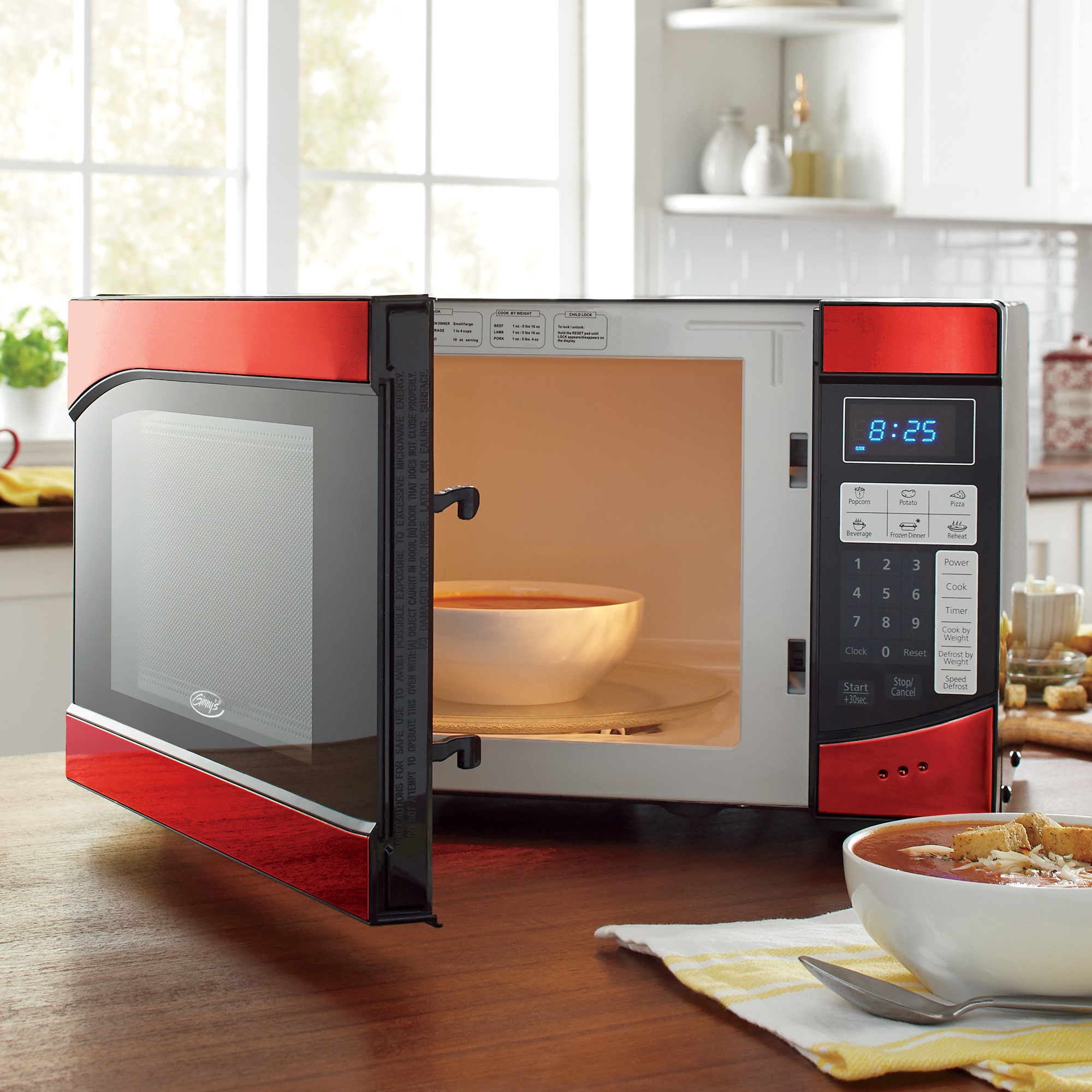 Ginny's .9 Cu. Ft. Metallic Microwave