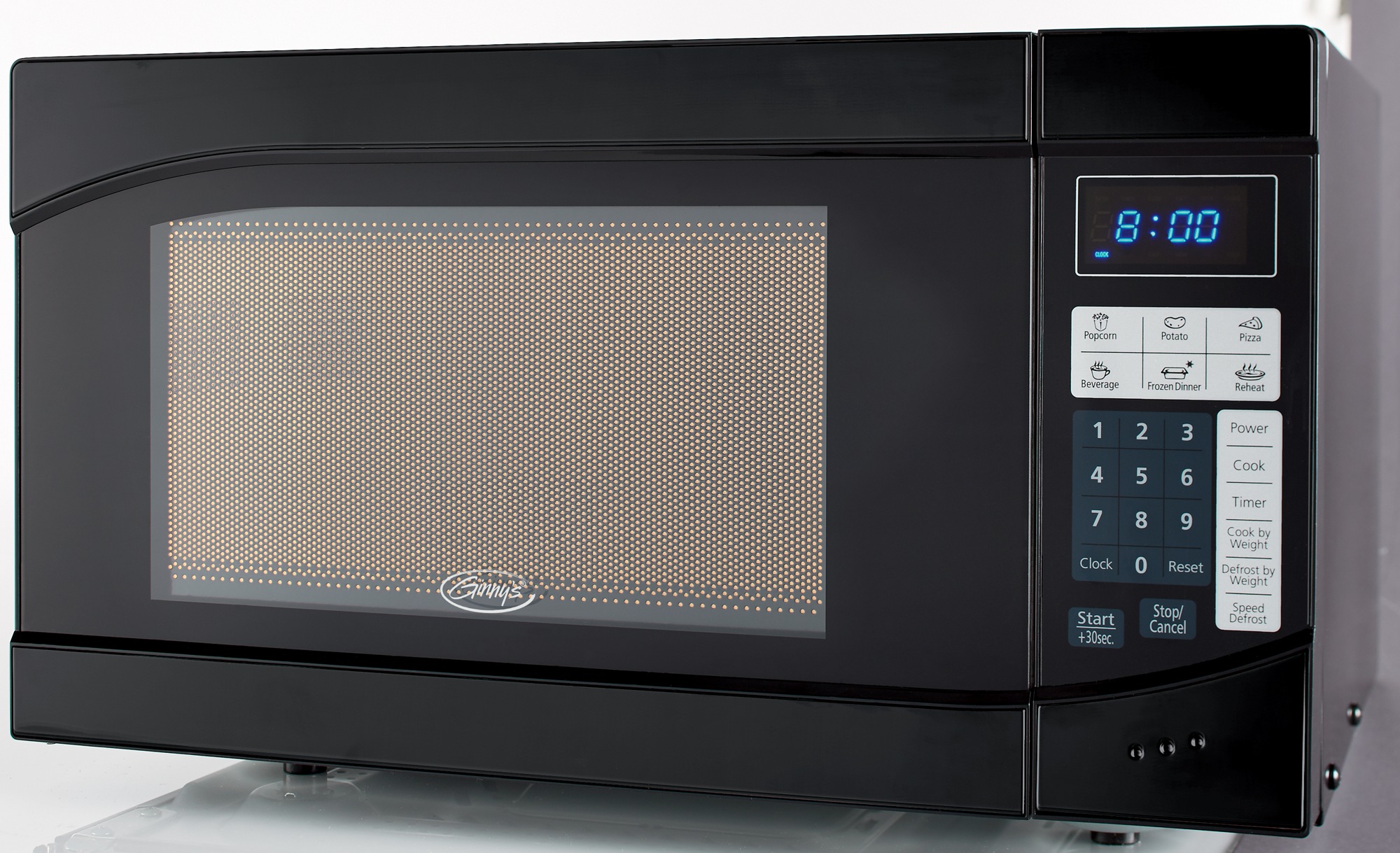Ginny's .9 Cu. Ft. Metallic Microwave