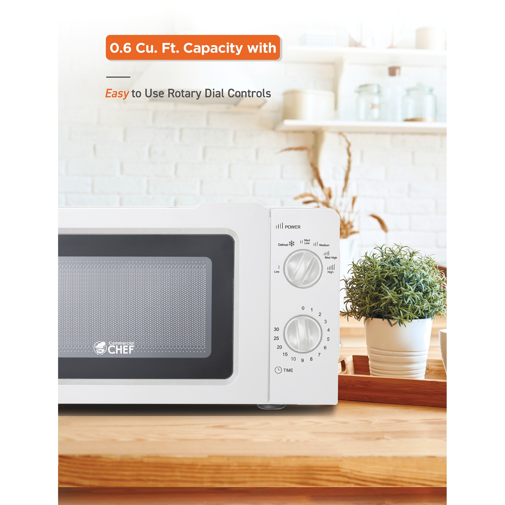 Commercial Chef 0.6 cu. ft. Microwave