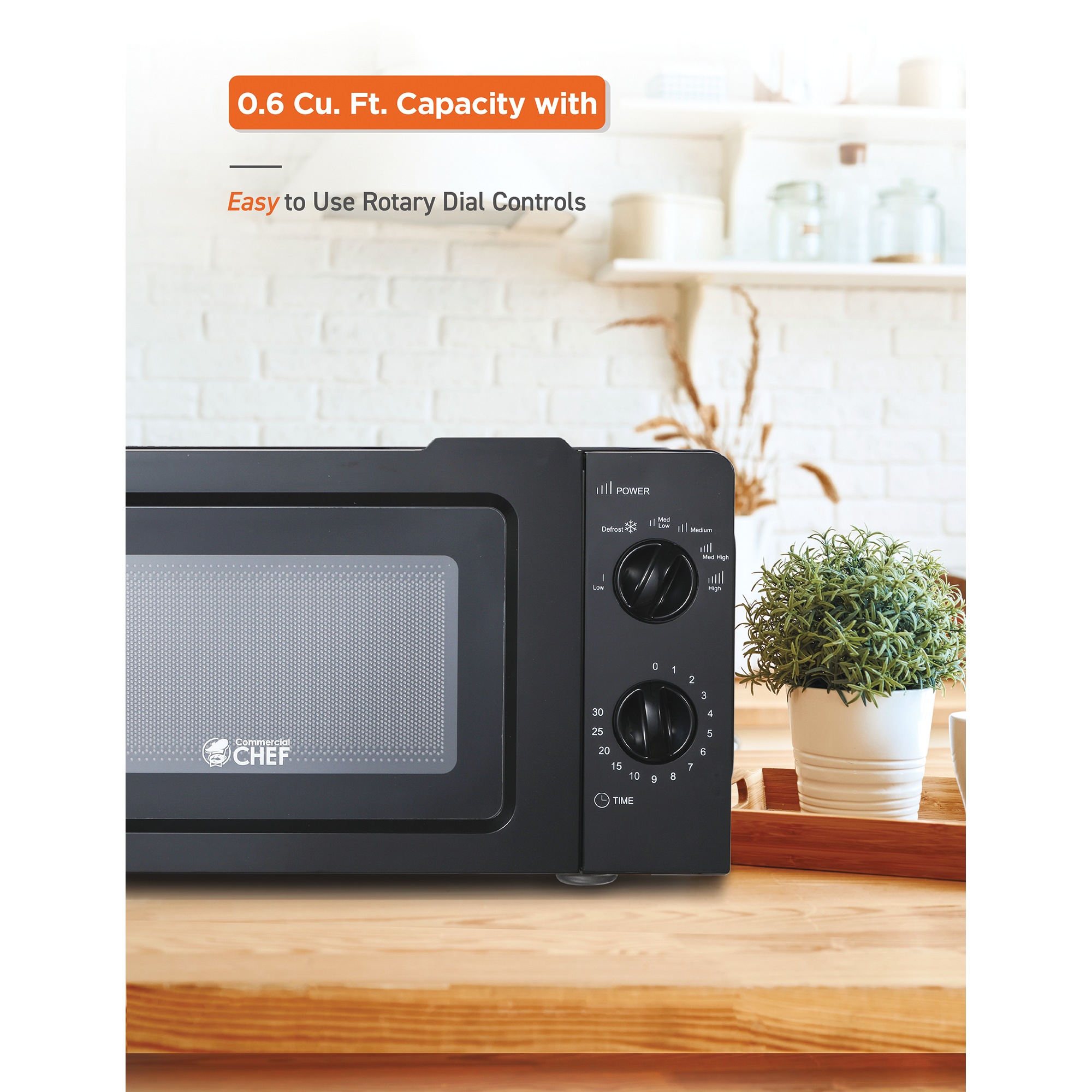 Commercial Chef 0.6 cu. ft. Microwave