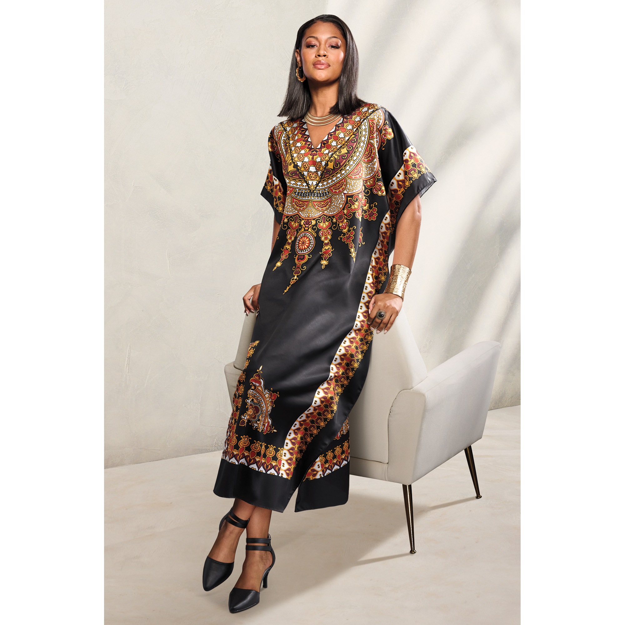 Goddess 3 Long Women's Caftan