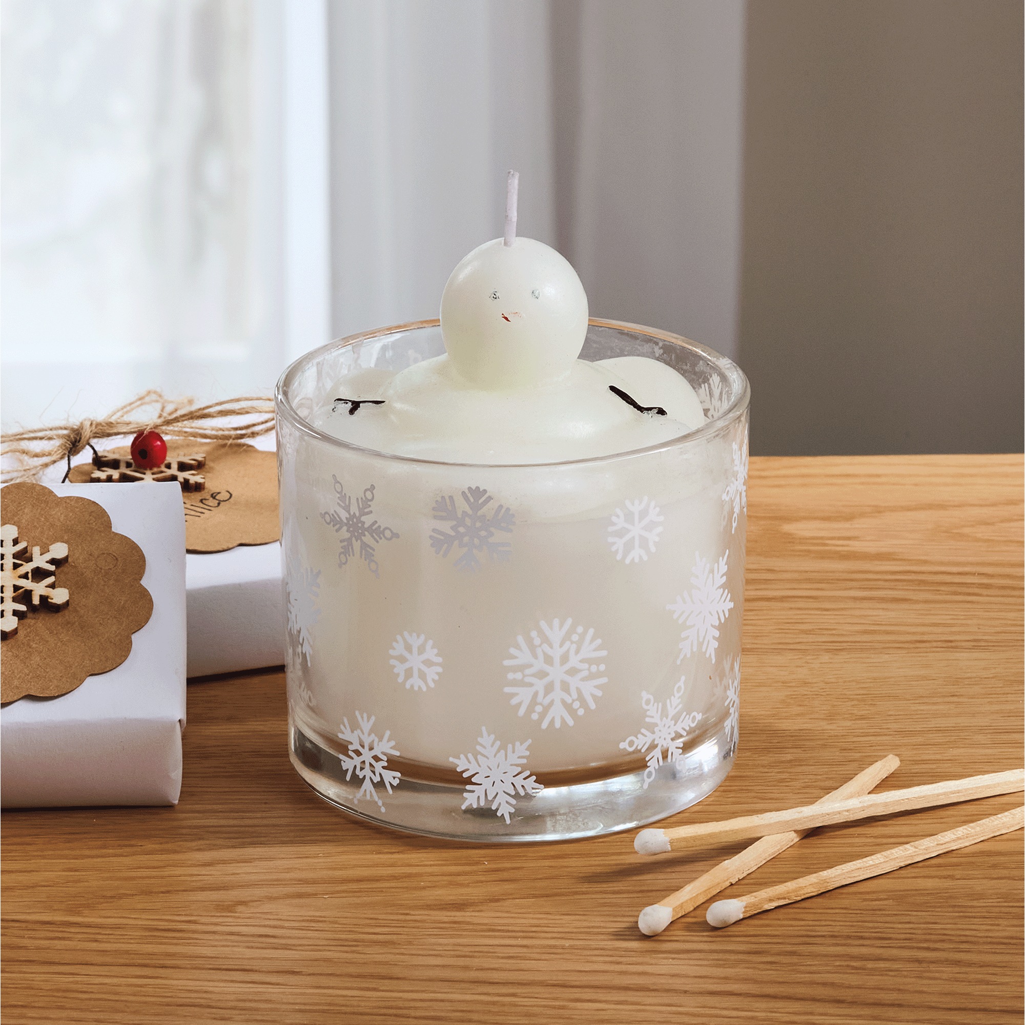 Melting Snowman Candle