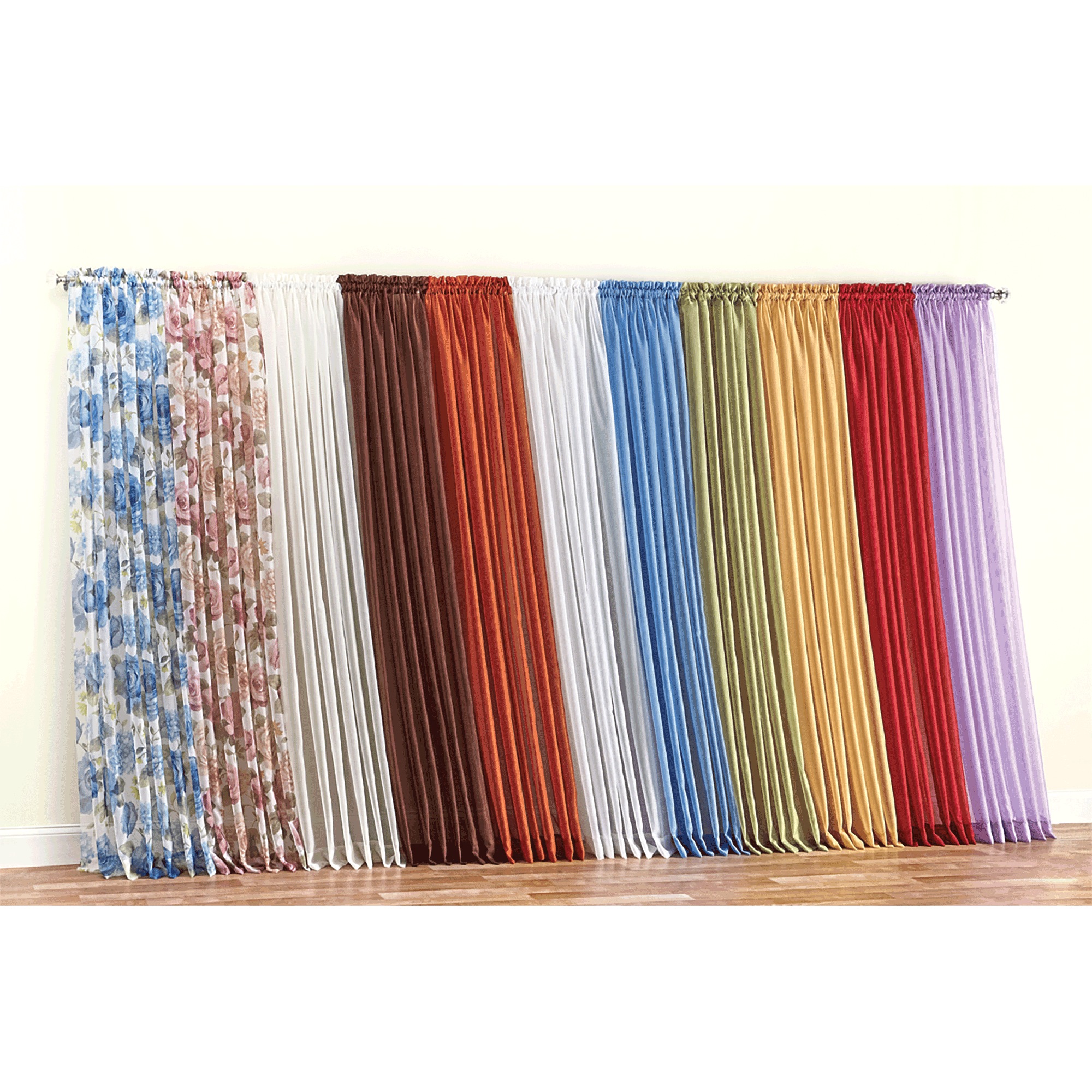 Sheer Curtain Panel & Scarf