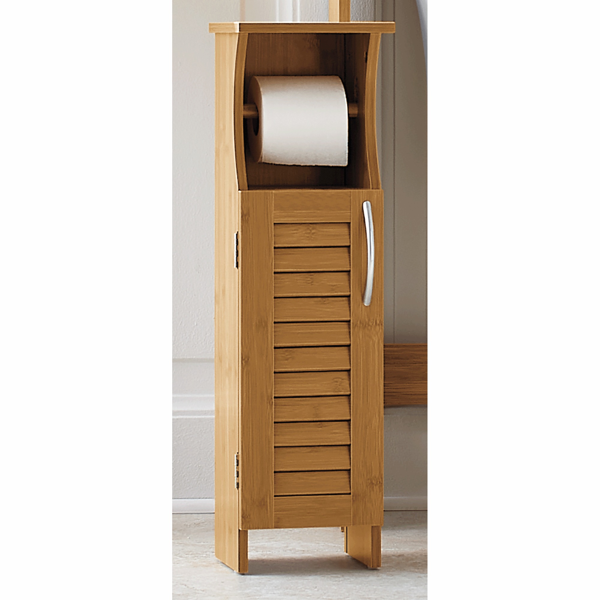 Bamboo-Finish Bath Furniture