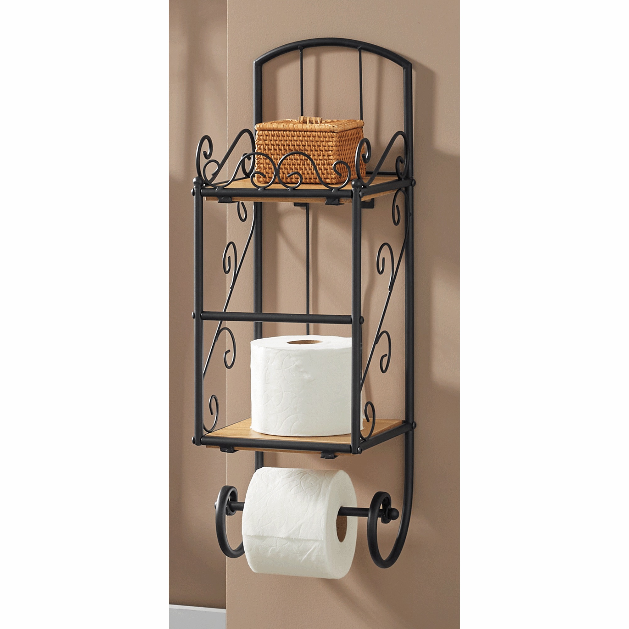 Belle Terre Scroll Space Saver and Toilet Paper Holder