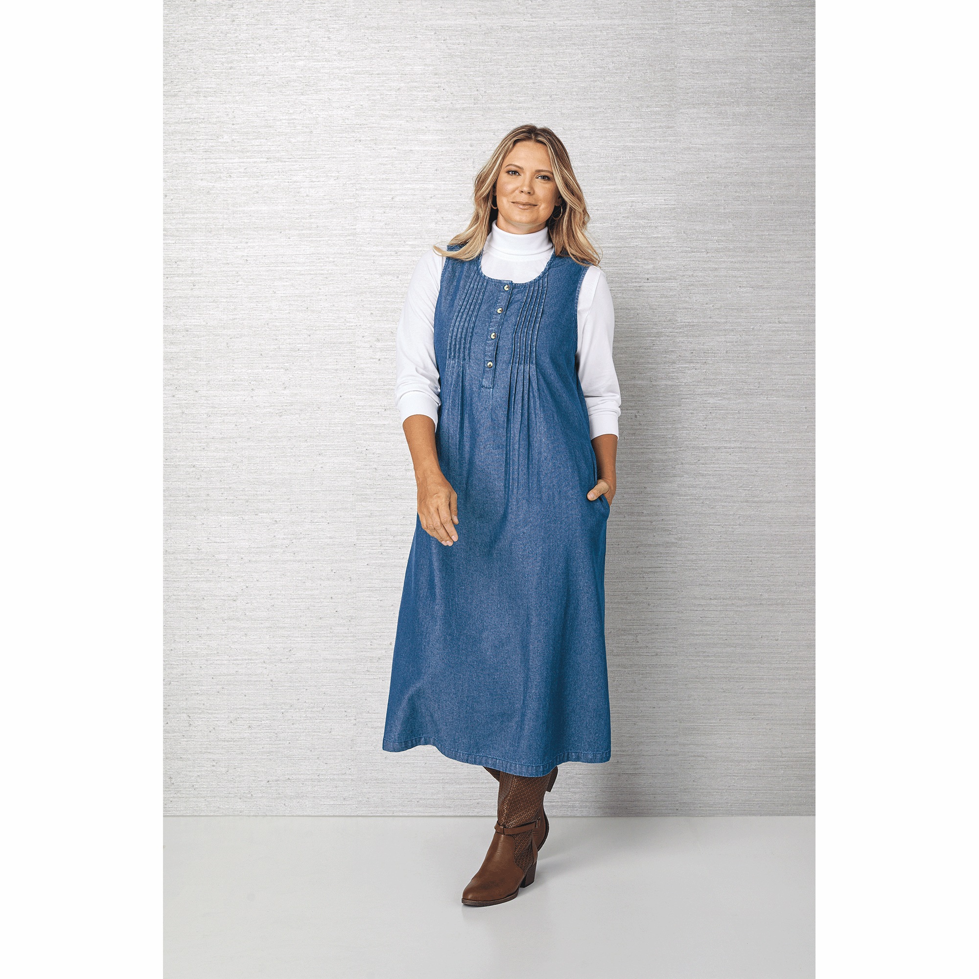 Denim Pintuck Jumper 2 Denim Pintuck Jumper
