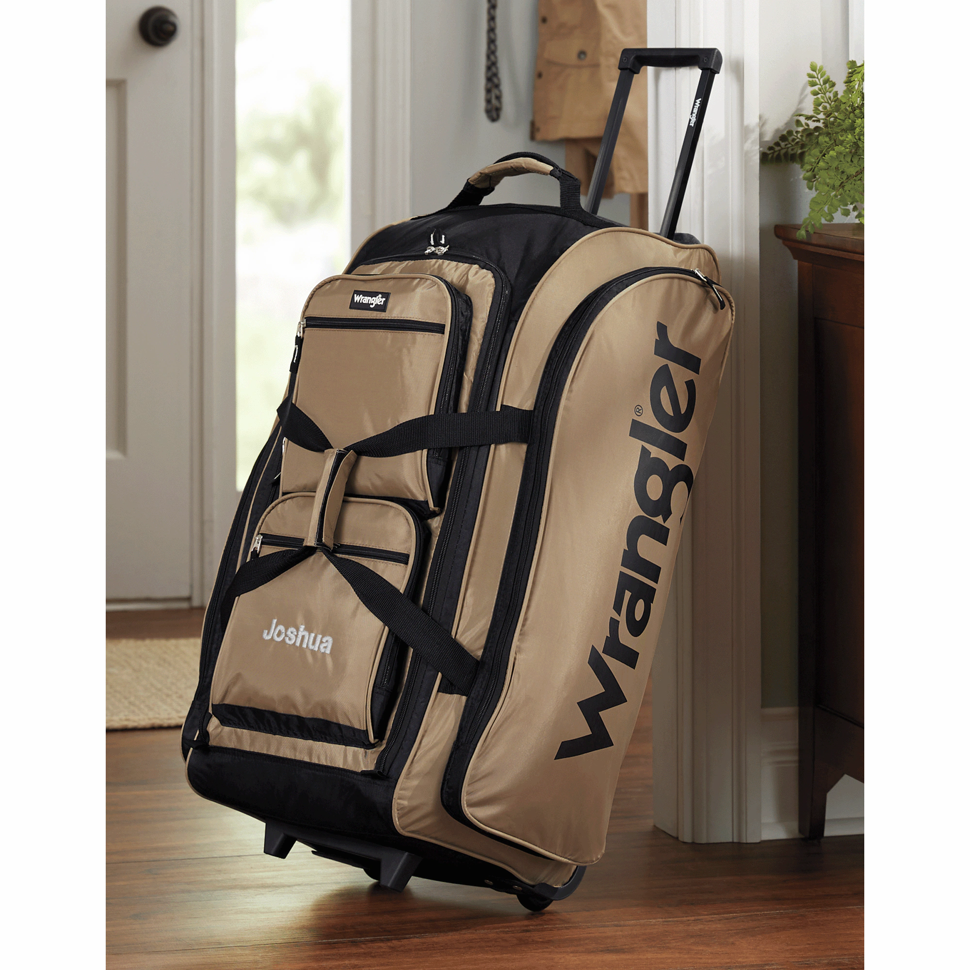 Wrangler 30-inch Rolling Multi-Pocket Upright Duffel 2 Wrangler 30-inch Rolling Multi-Pocket Upright Duffel